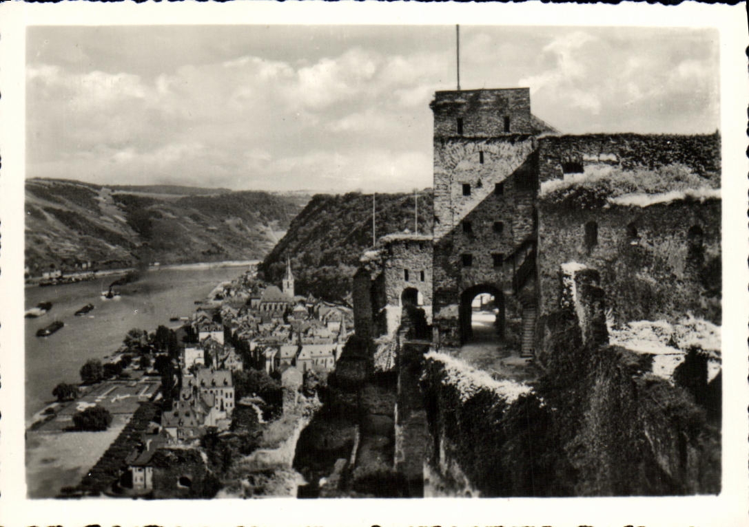 MODERN CARD St Goar Und Ruins Rheinfels