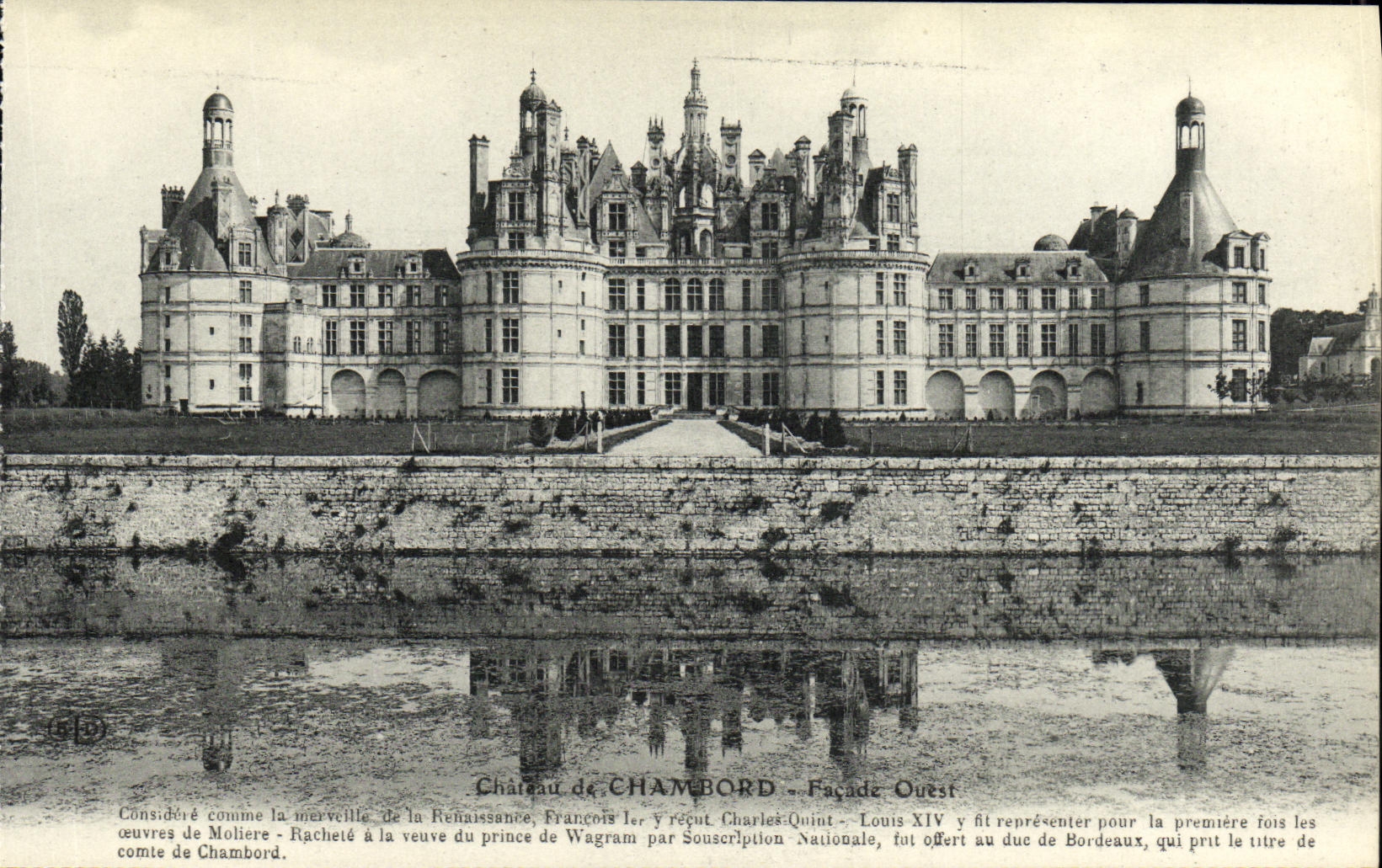 CPA Chateau de Chambord Facade Ouest