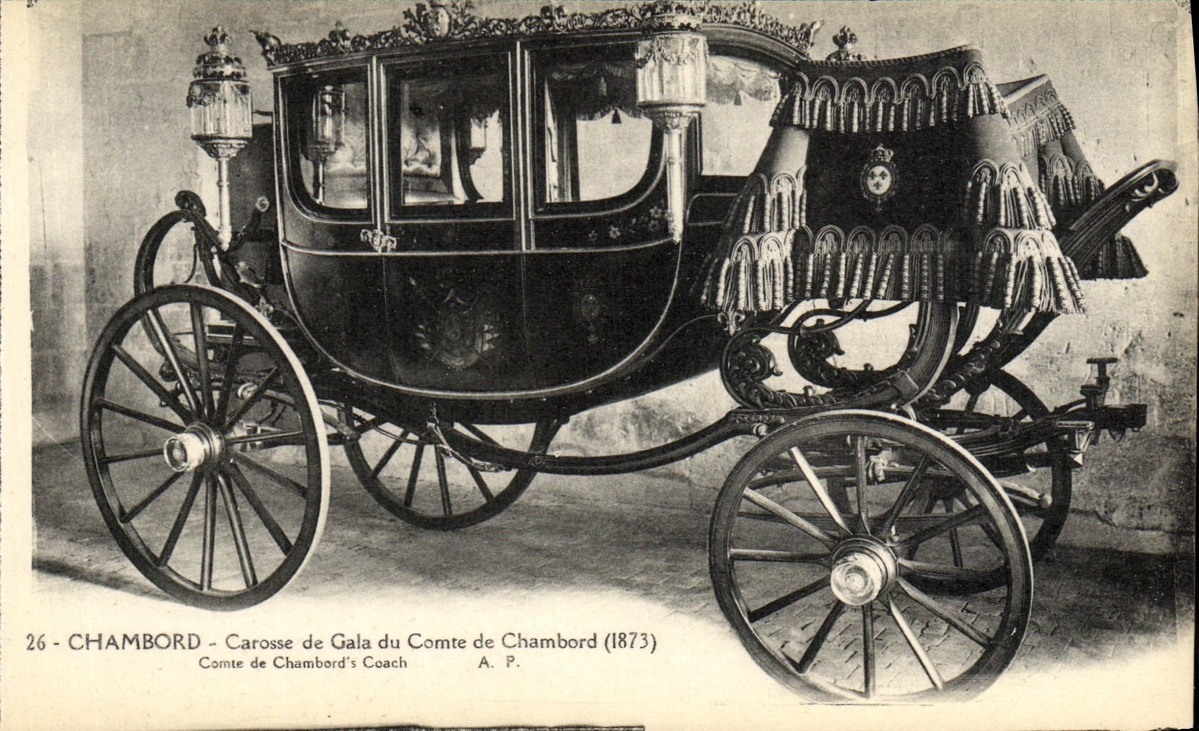 CPA Chateau de Chambord Carosse de Gala du Comte de Chambord
