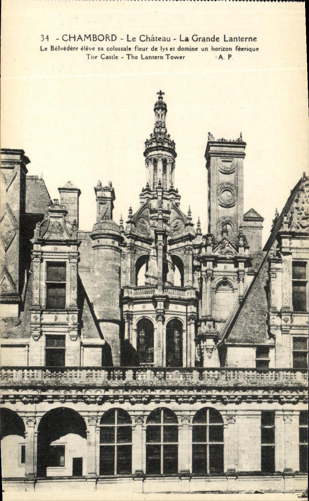 CPA Chambord Le Chateau La Grande Lanterne