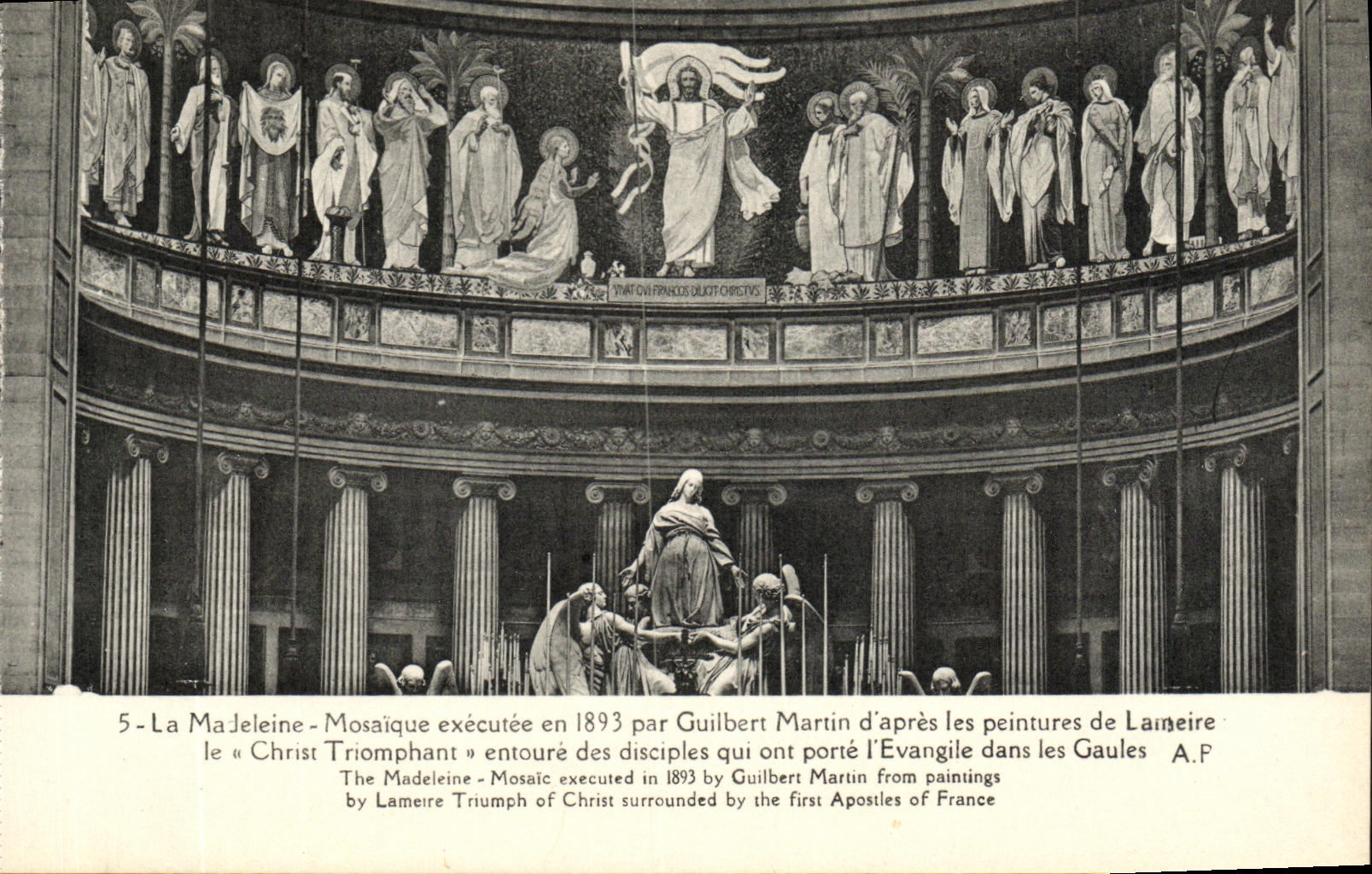CPA La Madeleine Mosaique exeutee en Par Guilbert Martin d Apres les Peintures de Lameire Paris 