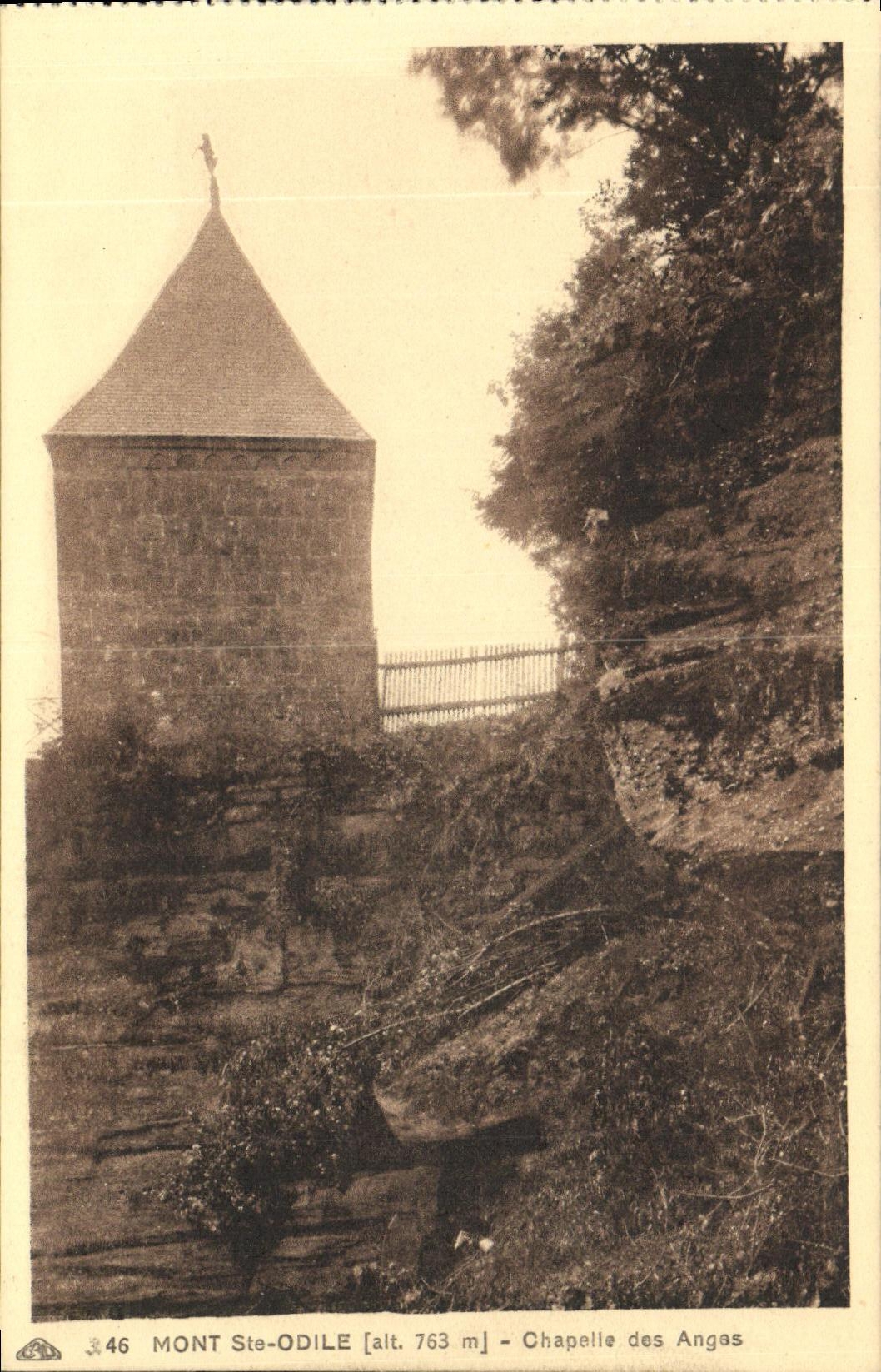 CPA Mont Ste Odile Chapelle des anges