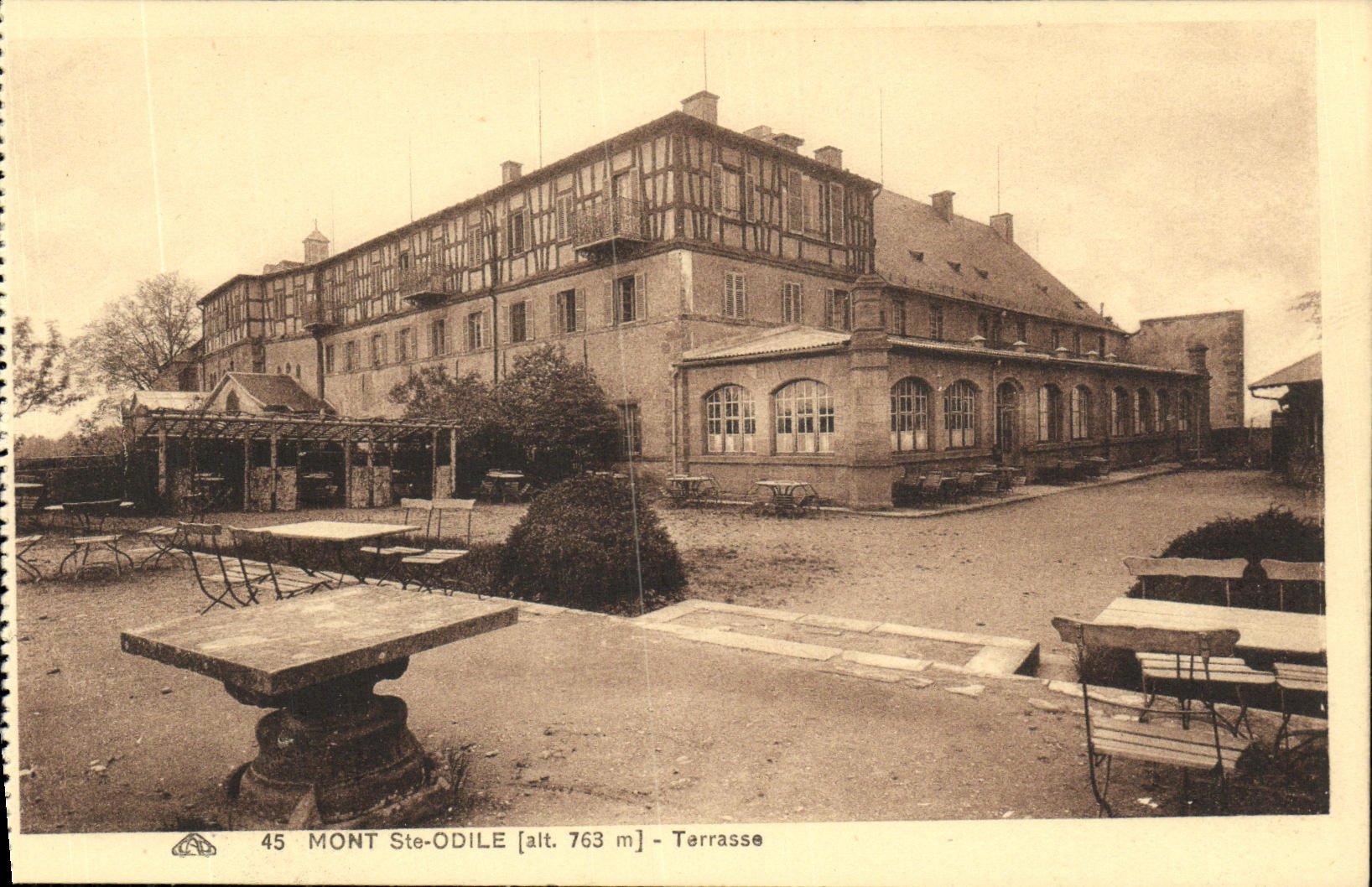 CPA Mont Ste Odile Terrasse