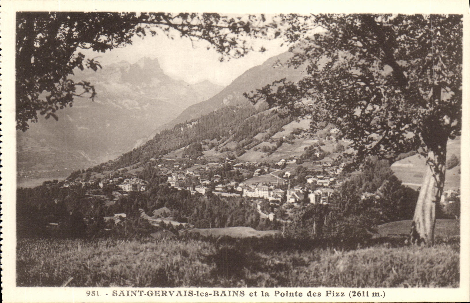 VINTAGE POSTCARD Holy Gervais les Bains and points it of Fizz