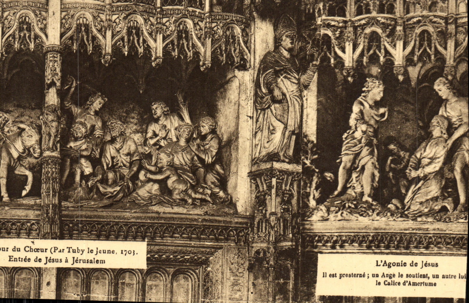 CPA Chartres Cathedrale L agonie de Jesus