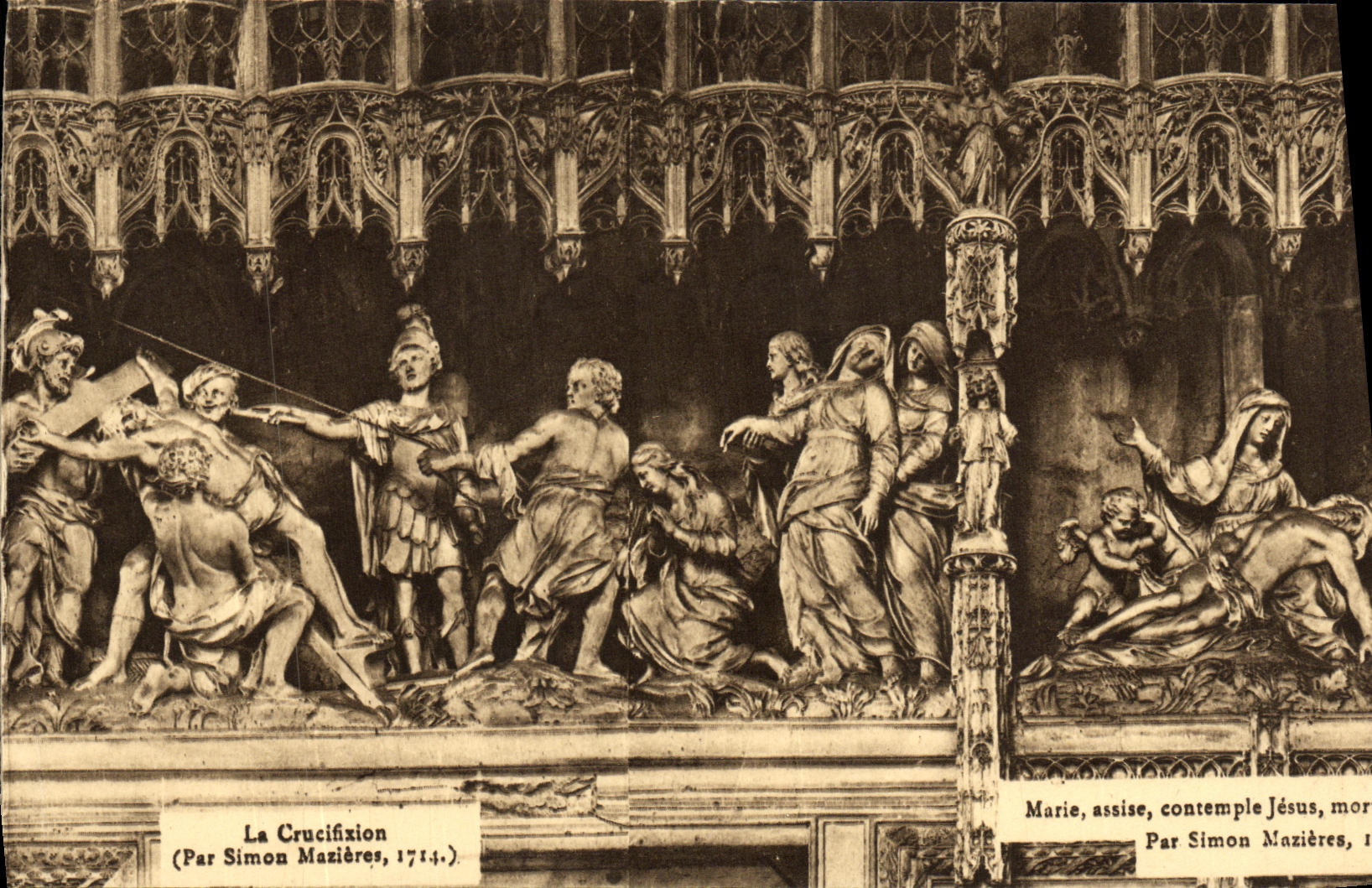 CPA Chartres Cathedrale La crucifixion