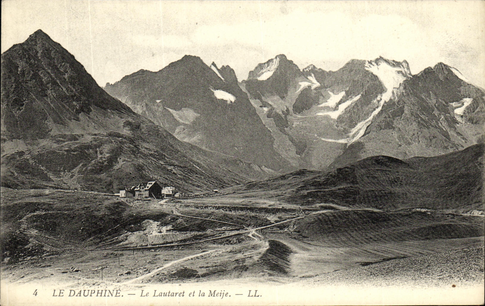 VINTAGE POSTCARD Dauphine Lautaret and Meije