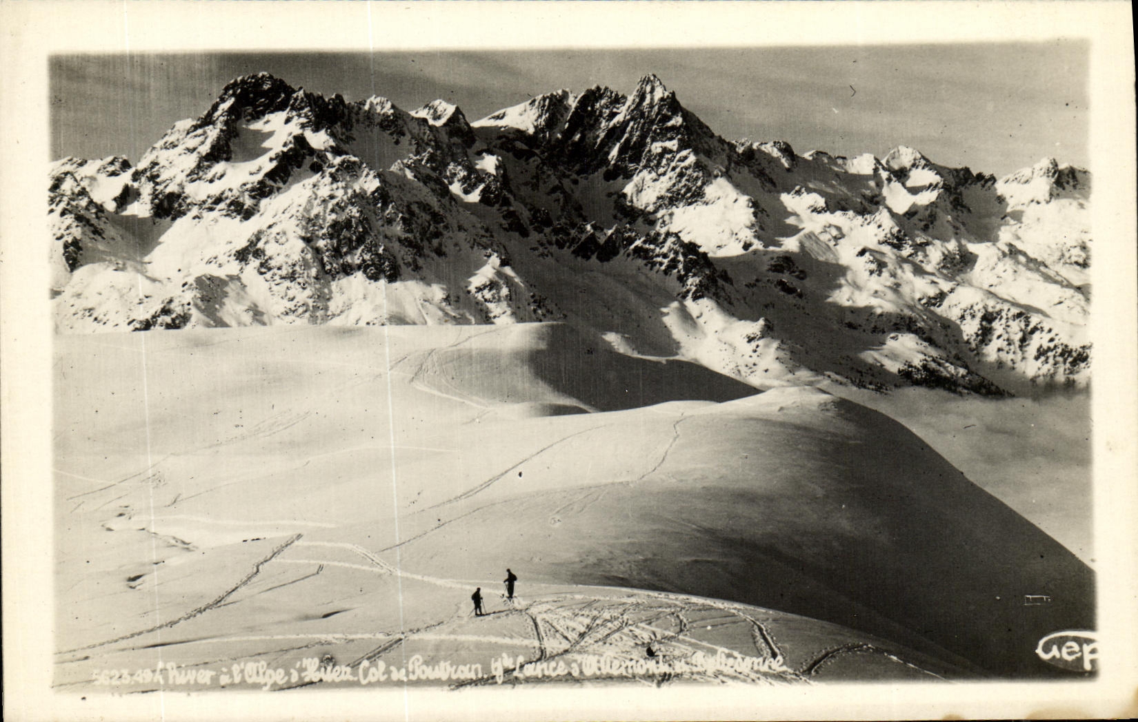 MODERN CARD L winter has L Alpe D Huez