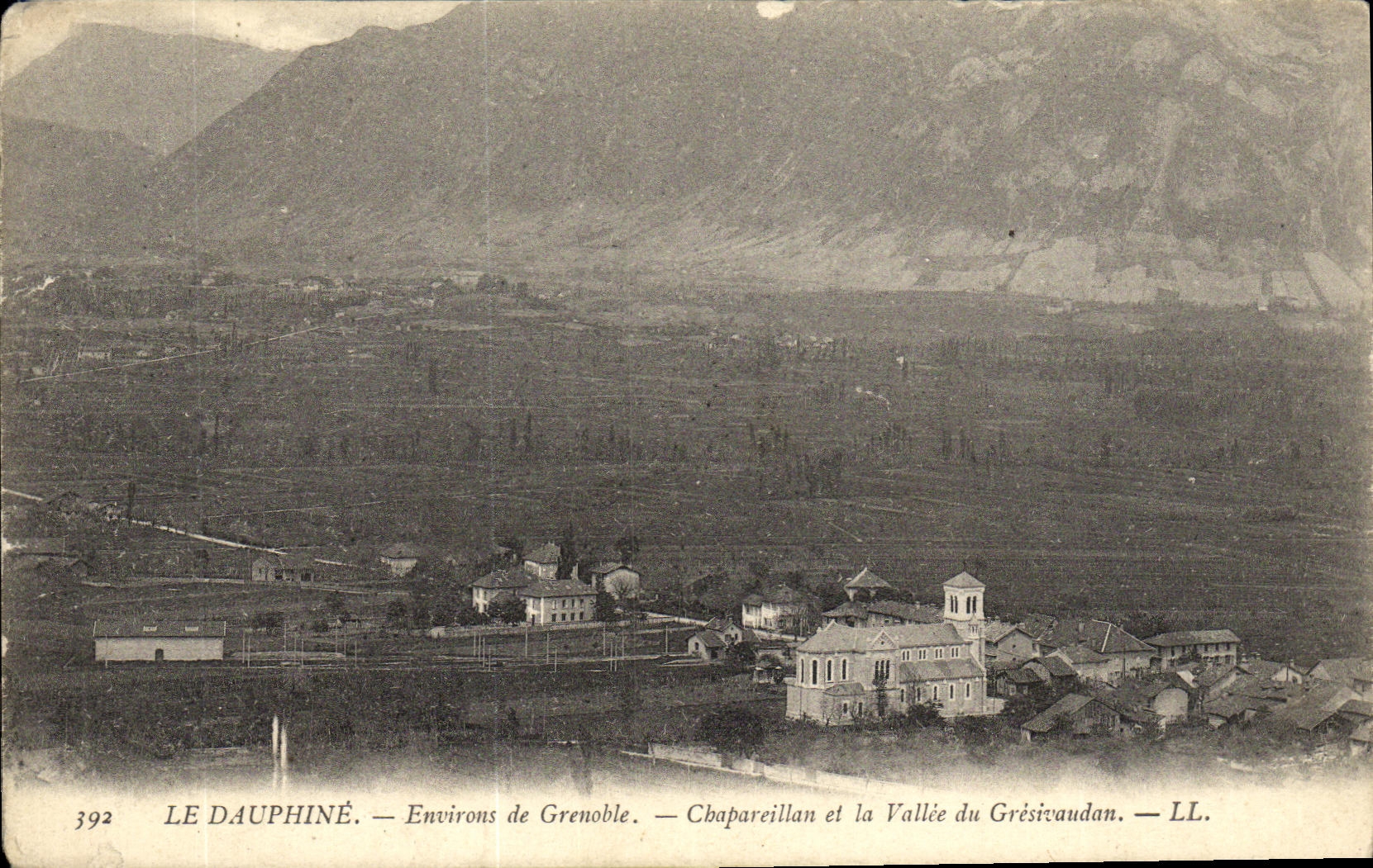 VINTAGE POSTCARD Dauphine Surroundings of Grenoble Chapareillan and the Valley of Gresevaudan