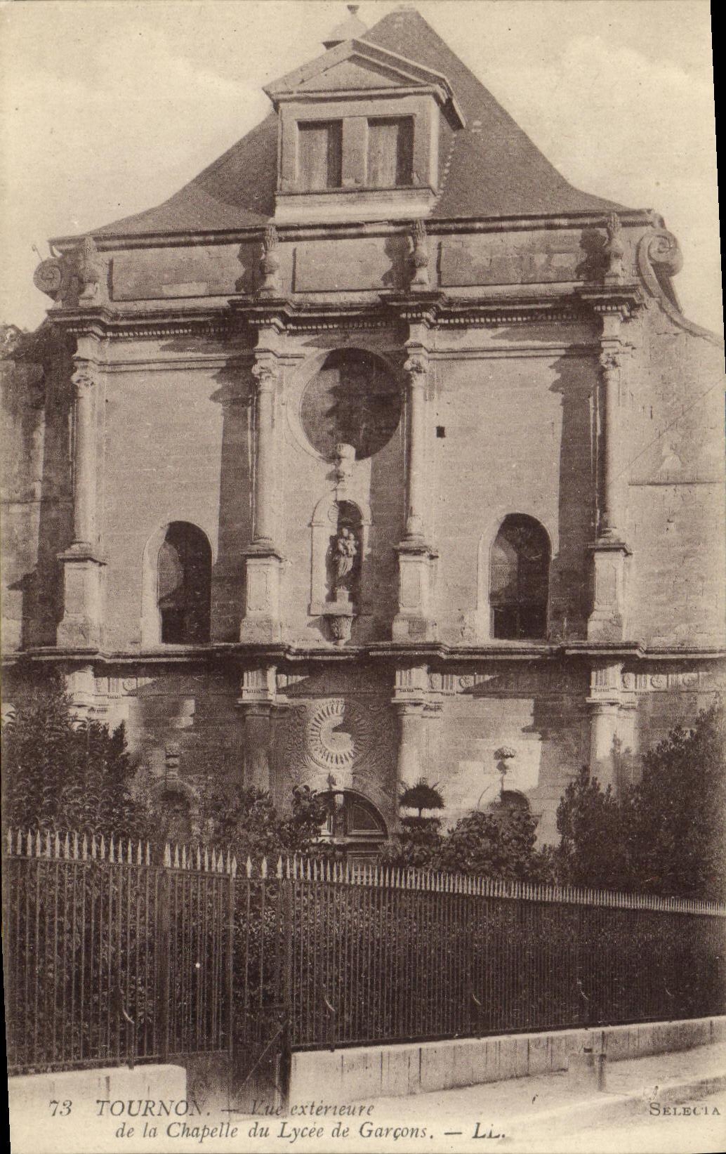 VINTAGE POSTCARD Tournon of the Vault of the College of Boys