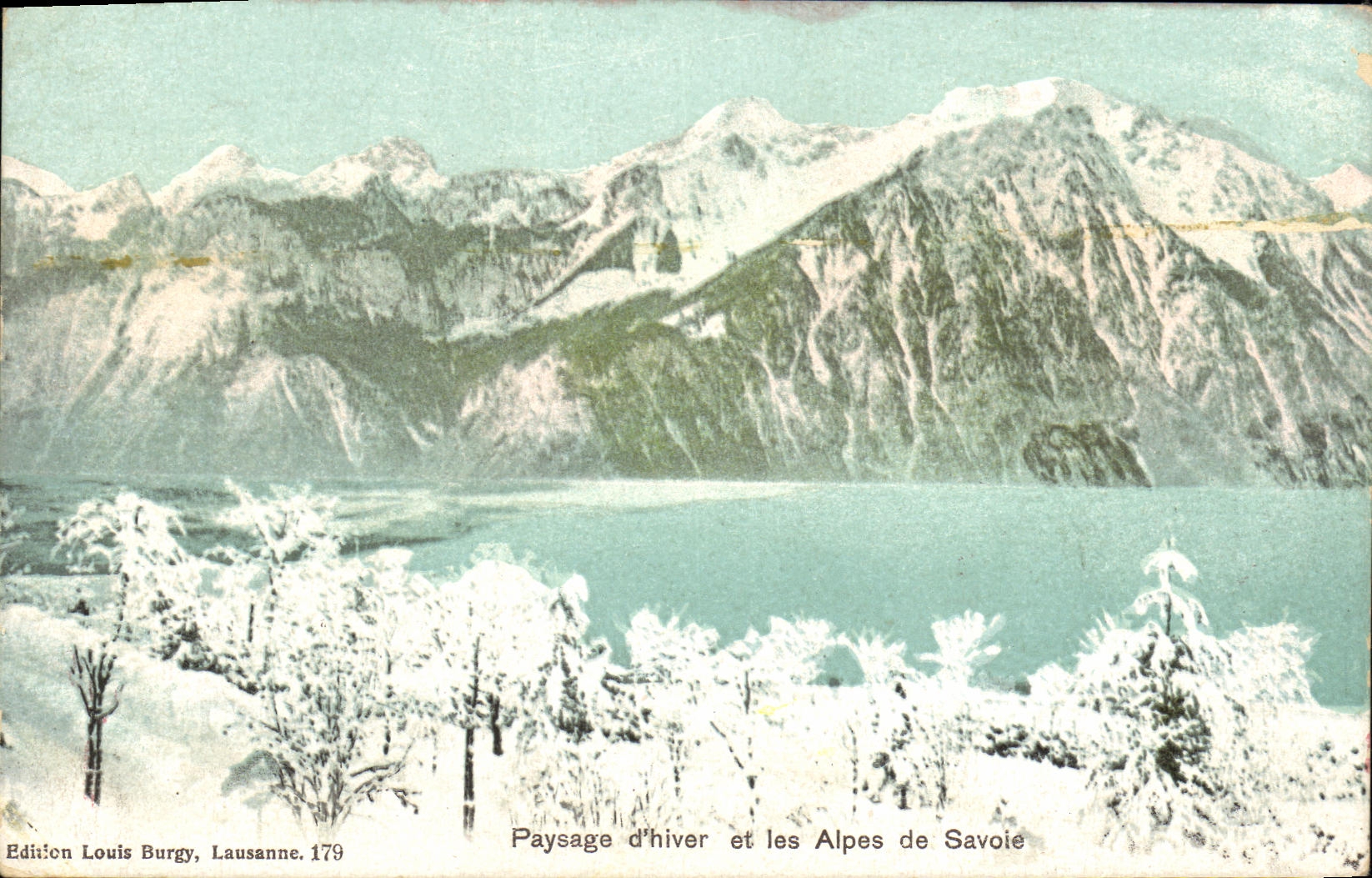 CPA Paysage d Hiver et les Alpes de Savoie