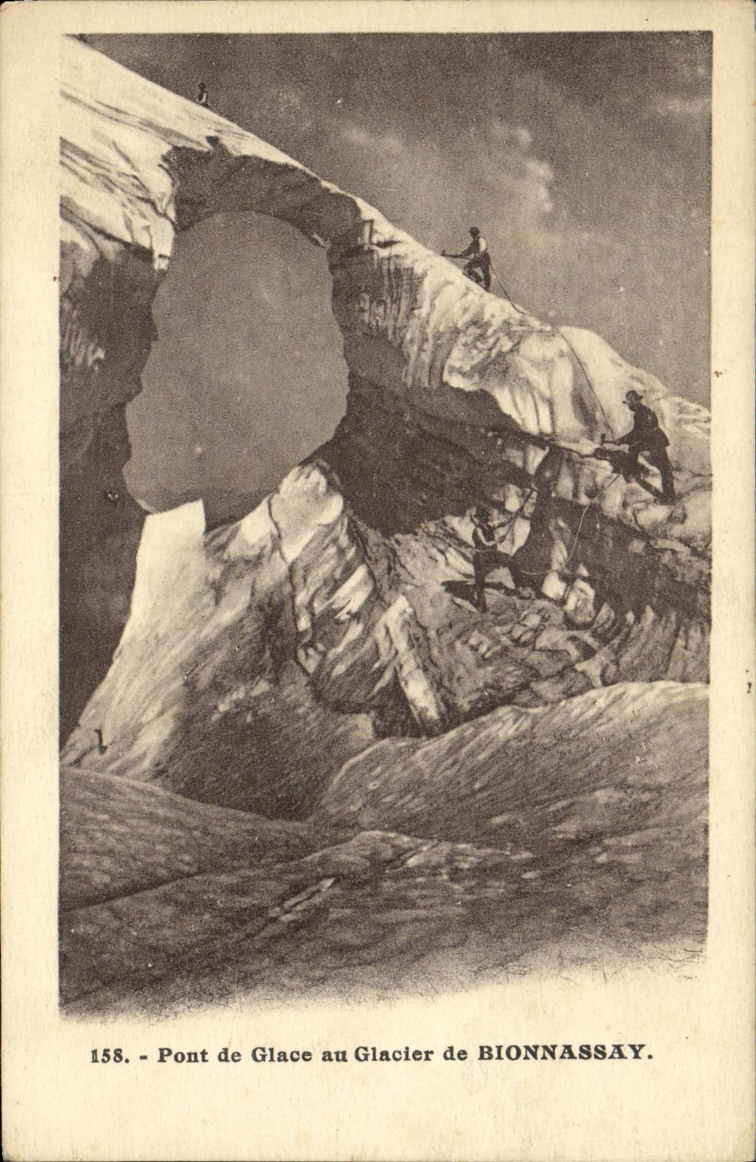 CPA Pont de Galace au Galacier de Bionnassay Alpinisme