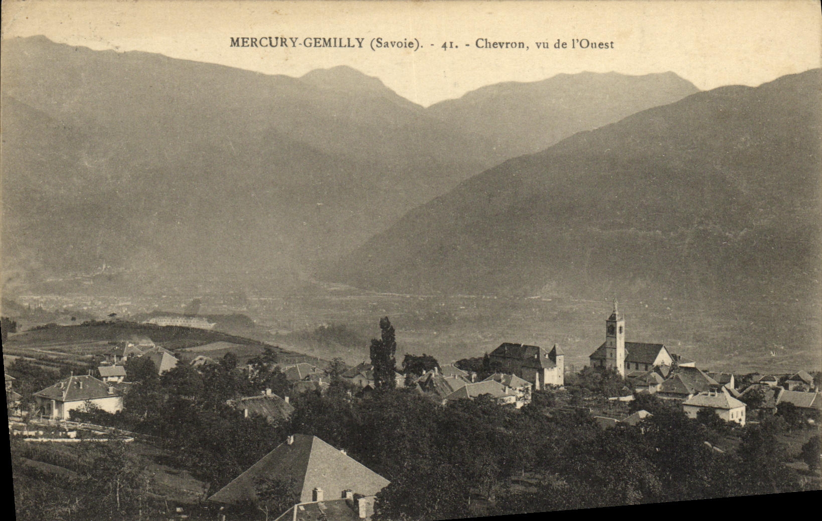 VINTAGE POSTCARD Mercury Genilly Rafter seen of L Western