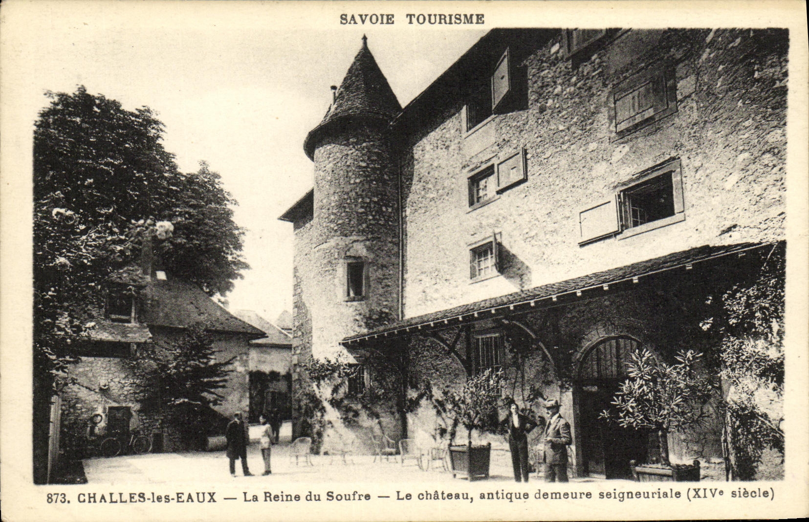 VINTAGE POSTCARD Shawls Water the Queen of Sulfur the Castle