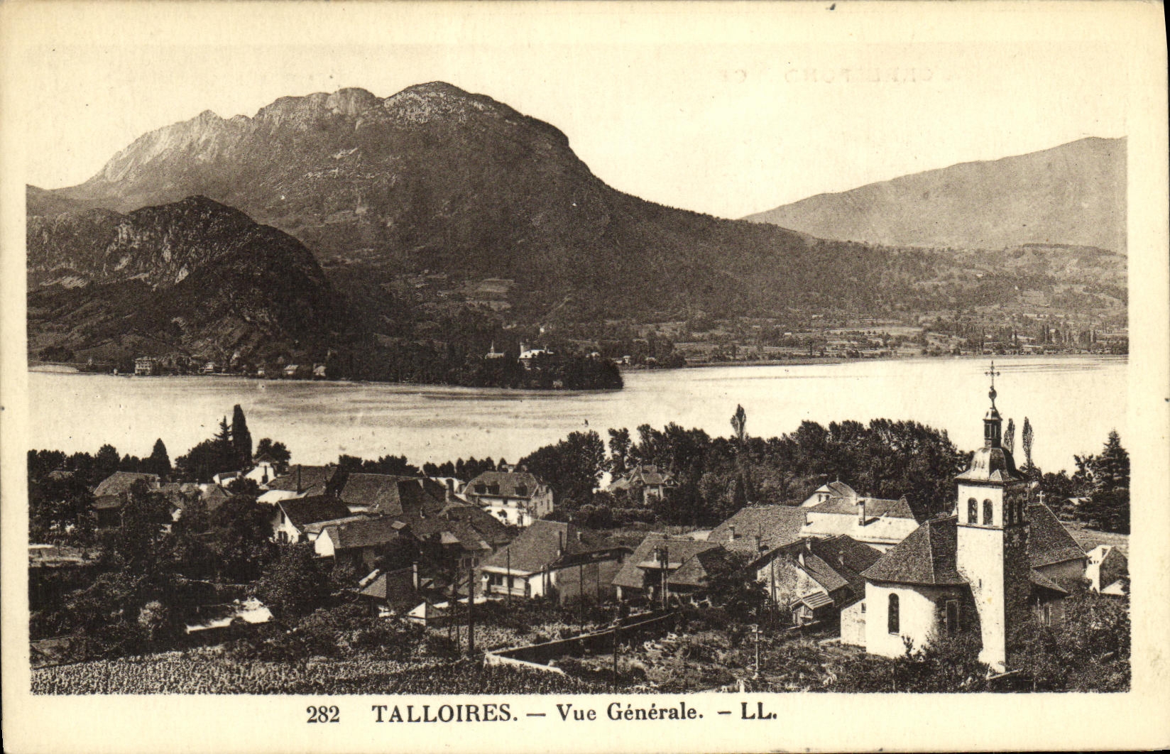 VINTAGE POSTCARD Talloires View