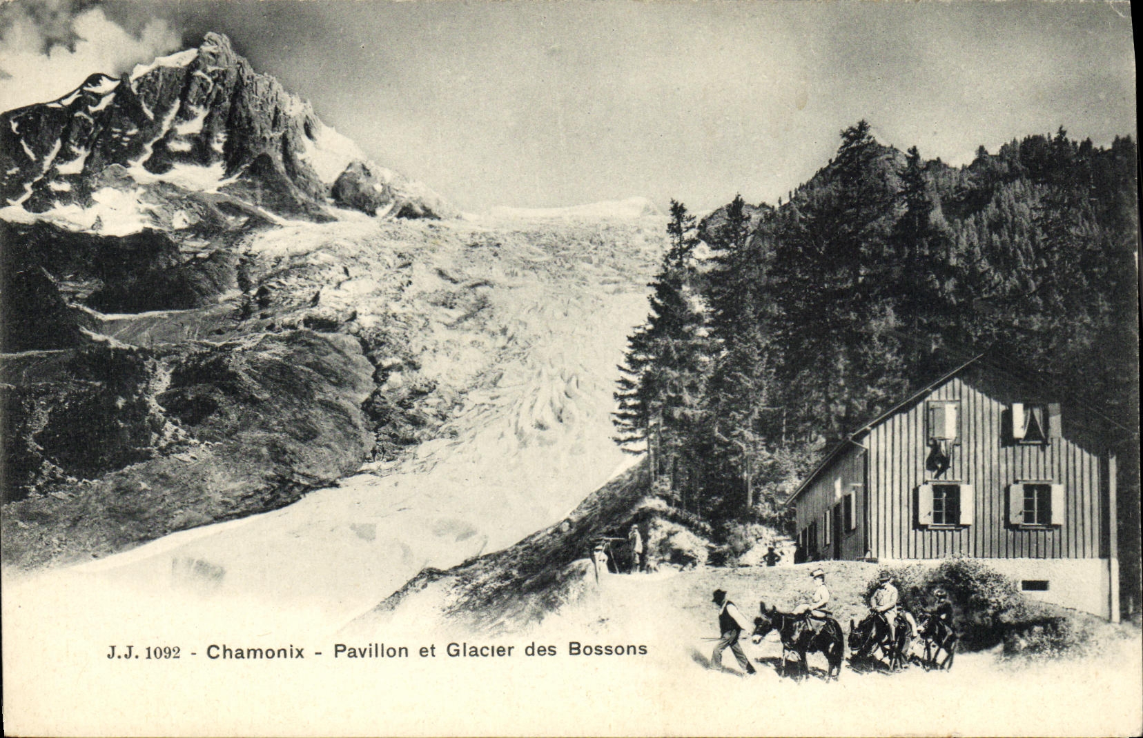 CPA Chamonix Pavillon et Glacier des Bossons
