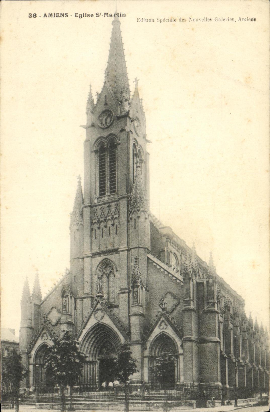 CPA Amiens Eglise St Martin