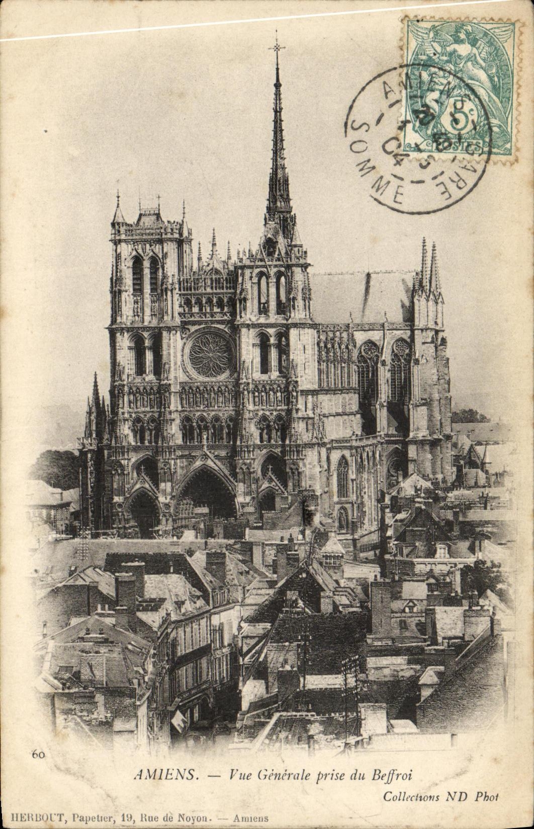 CPA Amiens Vue Generale prise du Beffroi