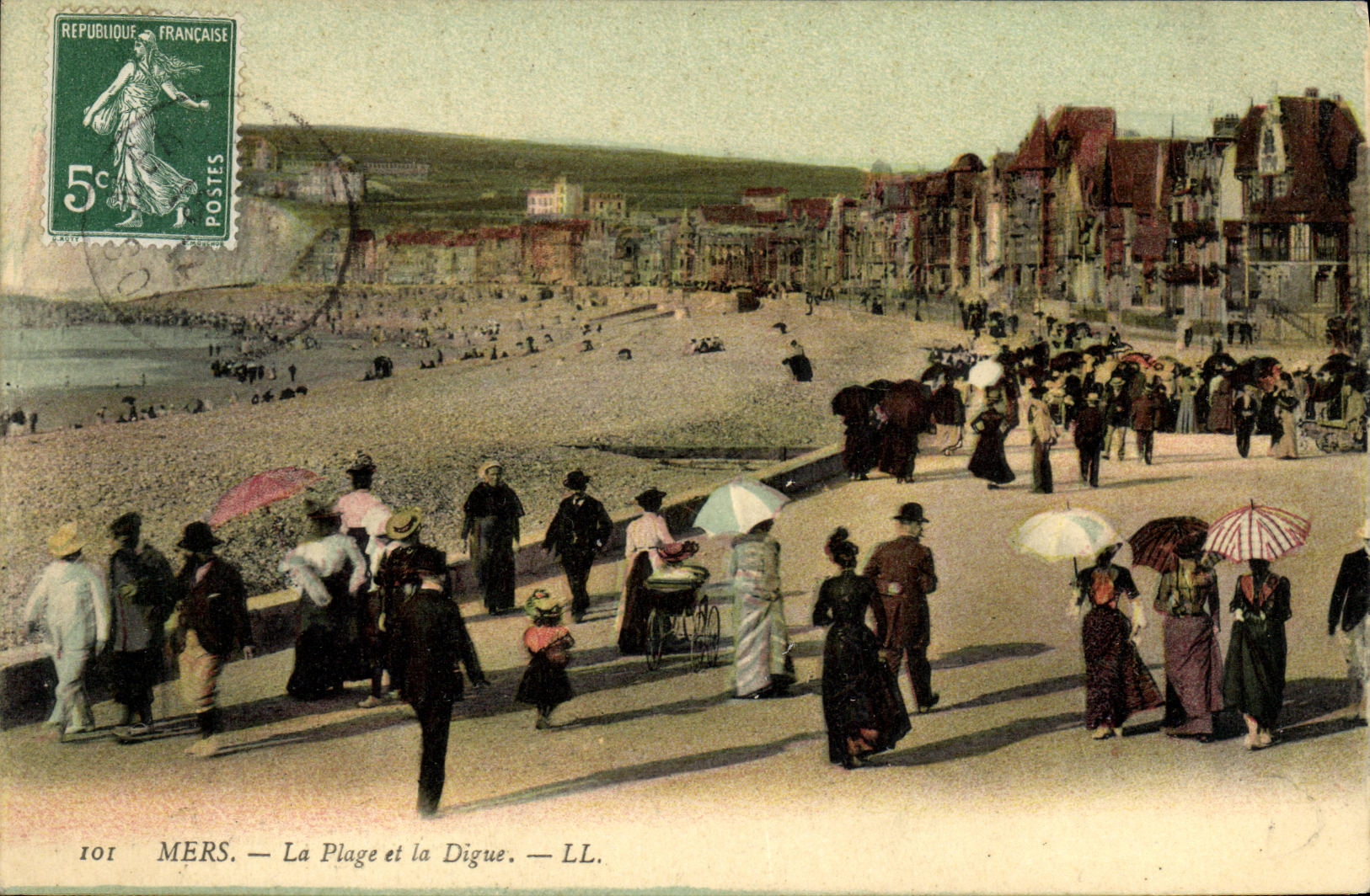 CPA Mers La Plage et la Digue