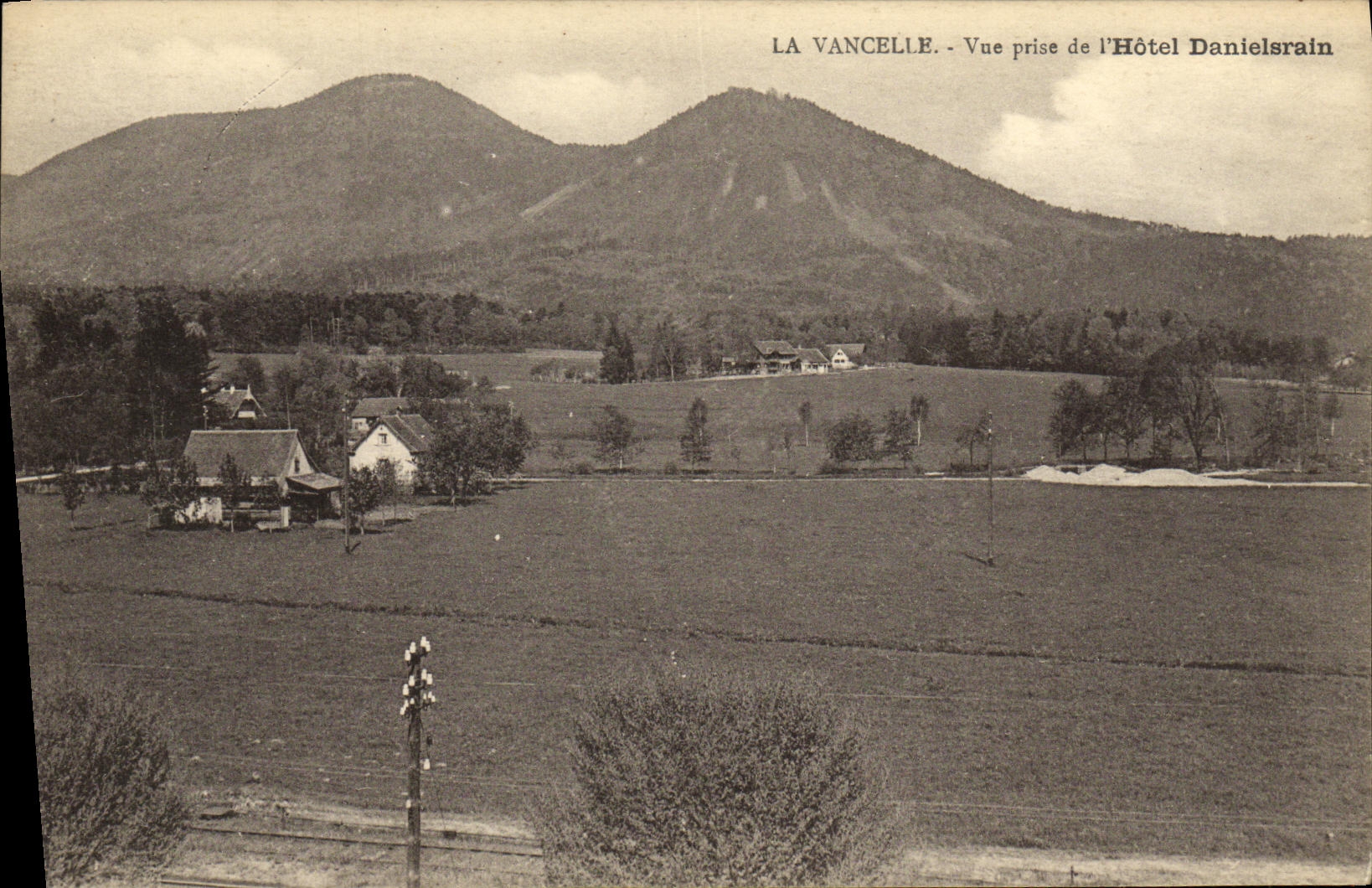 VINTAGE POSTCARD Vancelle Seen from of L Danielsrain Hotel