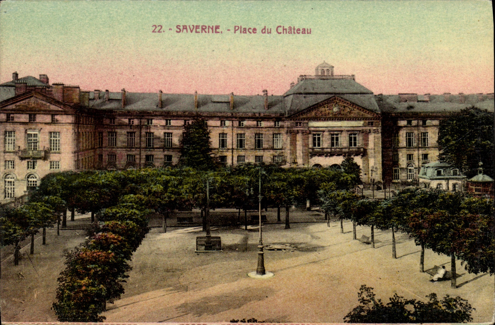 CPA Saverne Place du Chateau