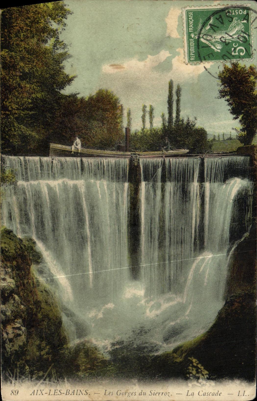 CPA Aix Les Bains Les gorges de Sierroz La cascade 