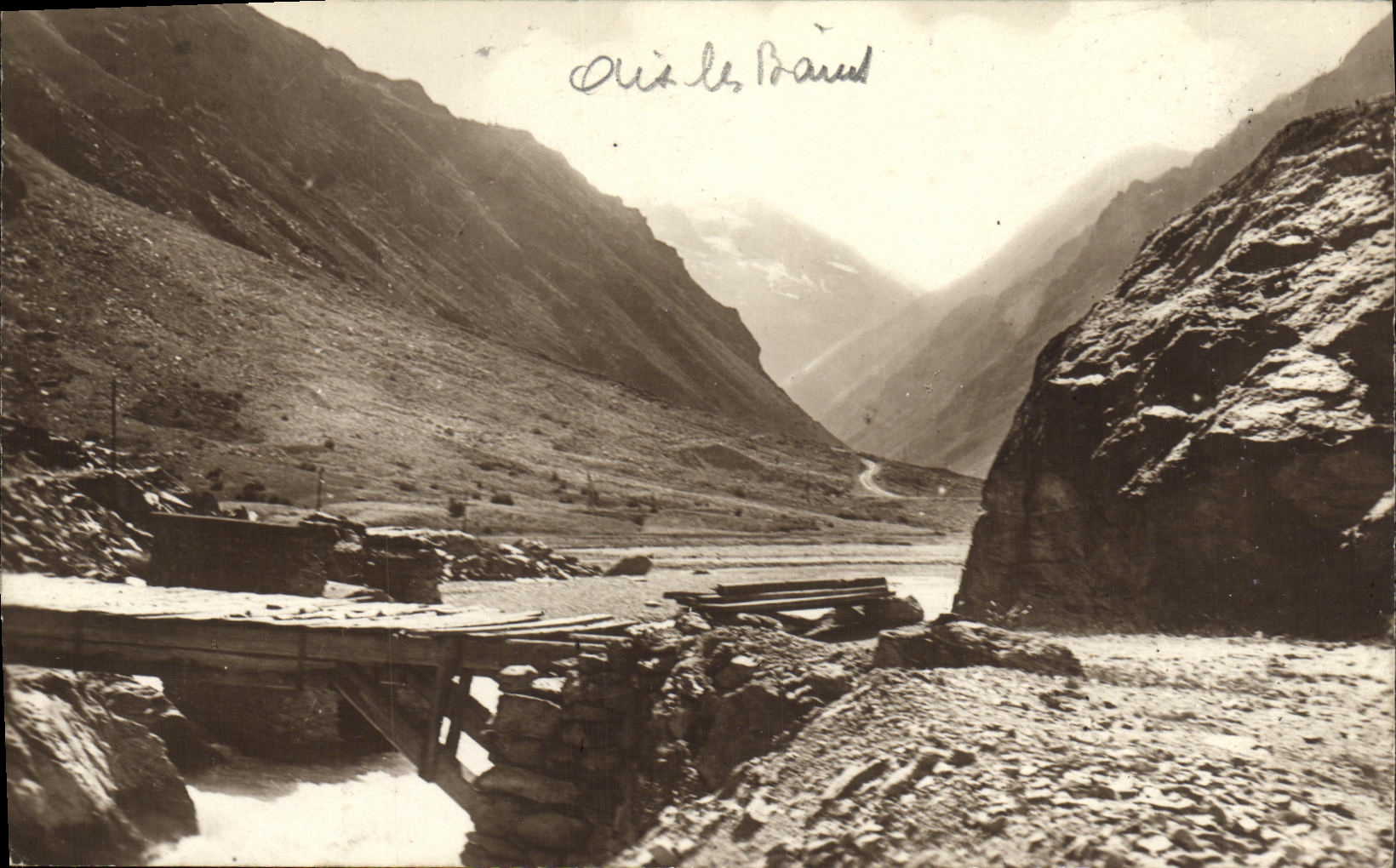 VINTAGE POSTCARD Road of Berarde