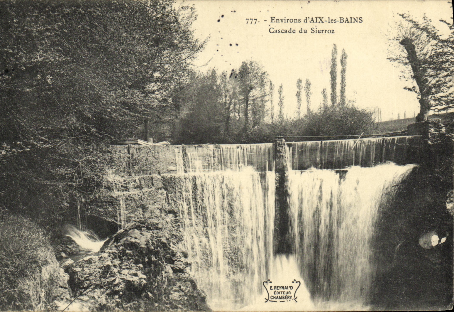 CPA Environs d Aix Les Bains Cascade du Sierroz