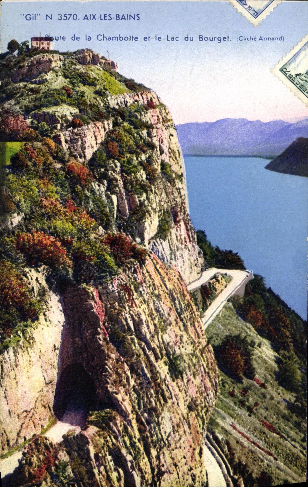 CPA Aix Les Bains de la Chambotte et le Lac du Bourget
