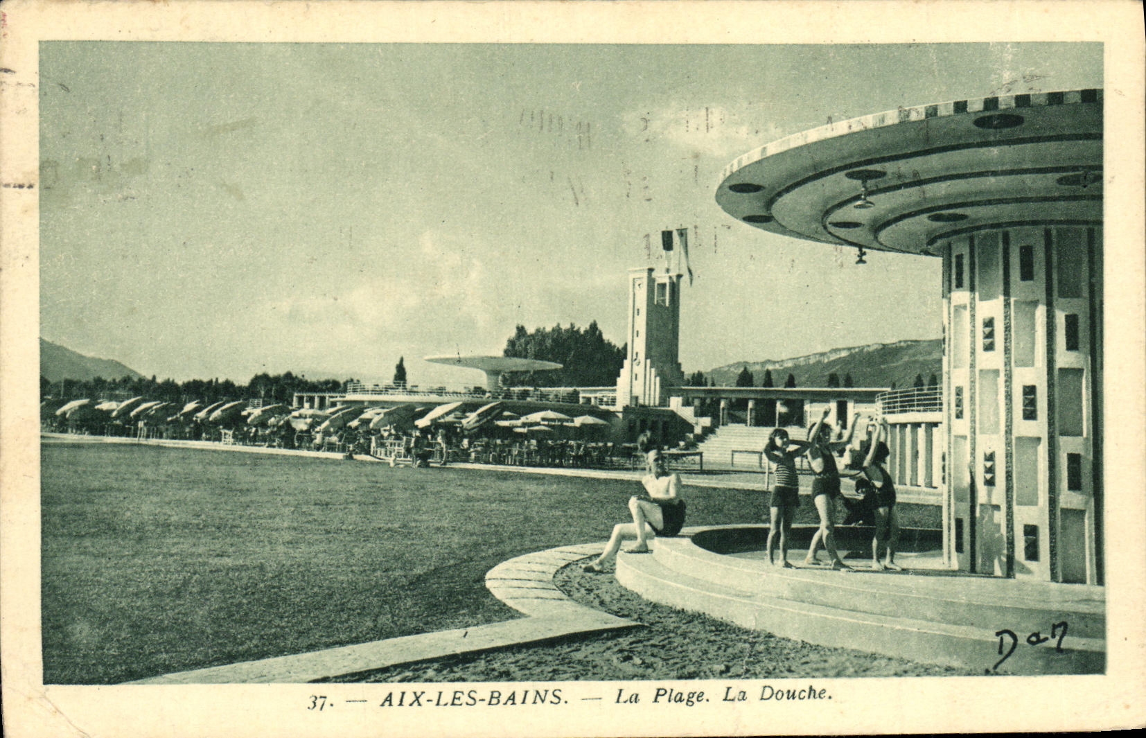 CPA Aix Les Bains Le Plage La Douche