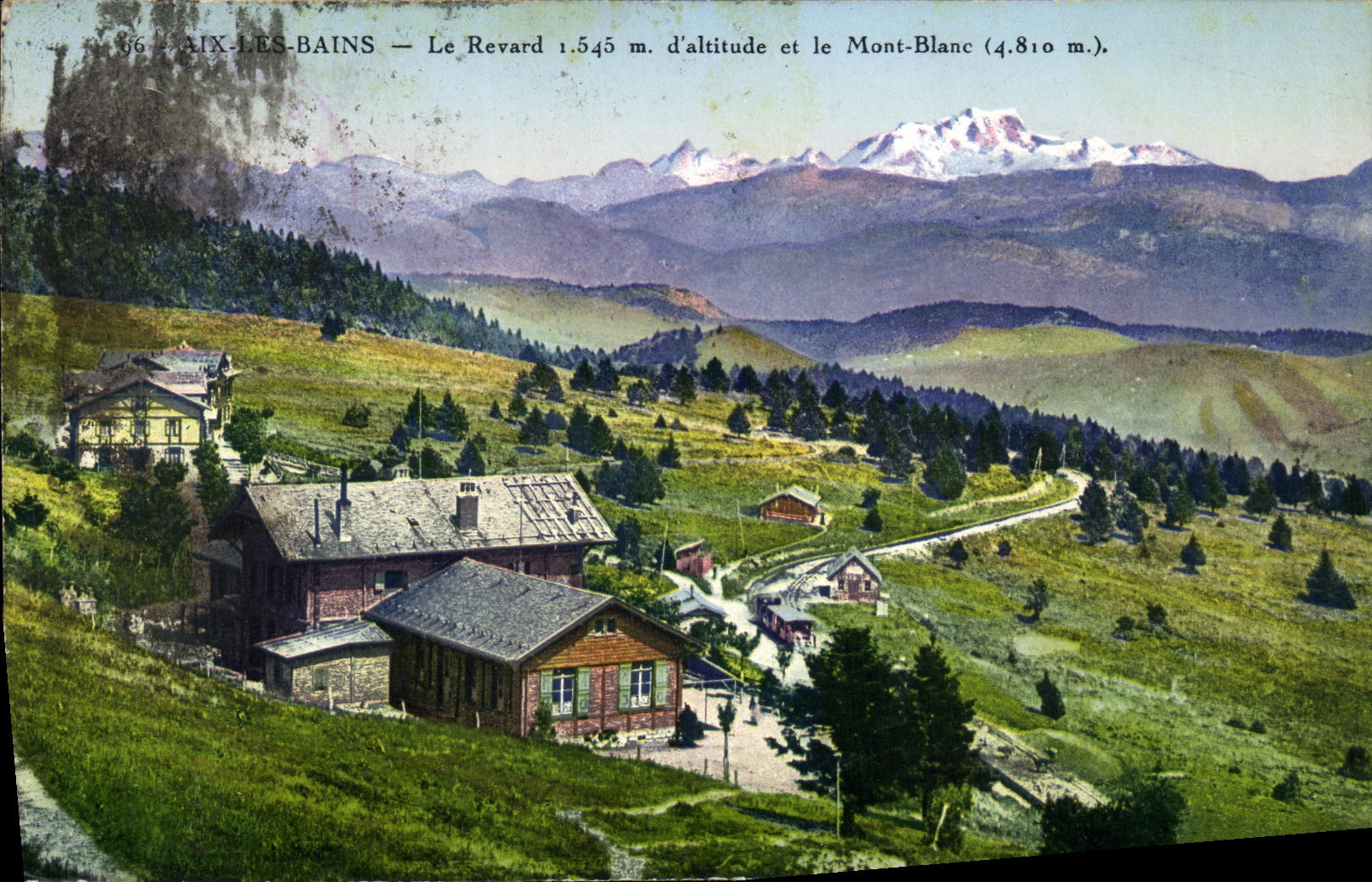 CPA Aix Les Bains Le Revard et le Mont Blanc
