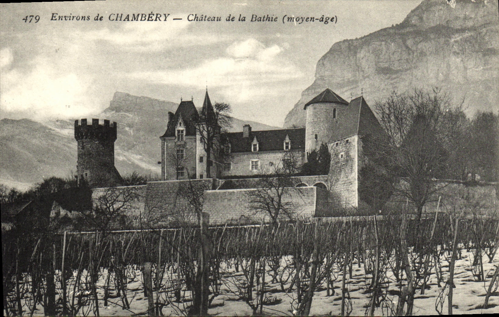 VINTAGE POSTCARD Surroundings Of Chambery Castle of Bathie