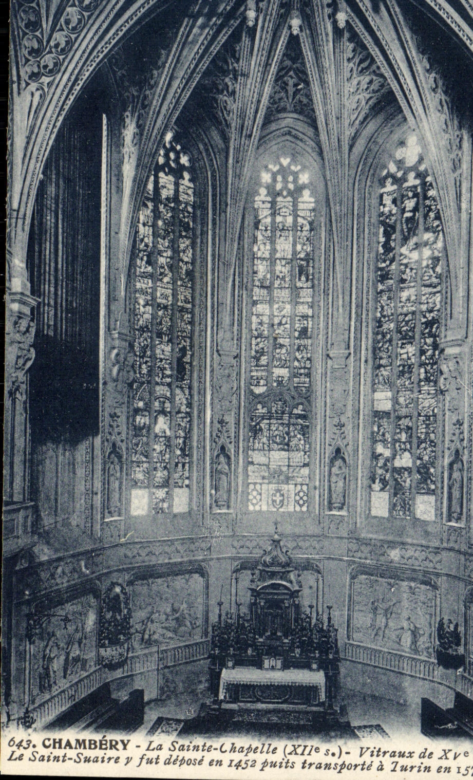 CPA Chambery La Sainte Chapelle Vitraux