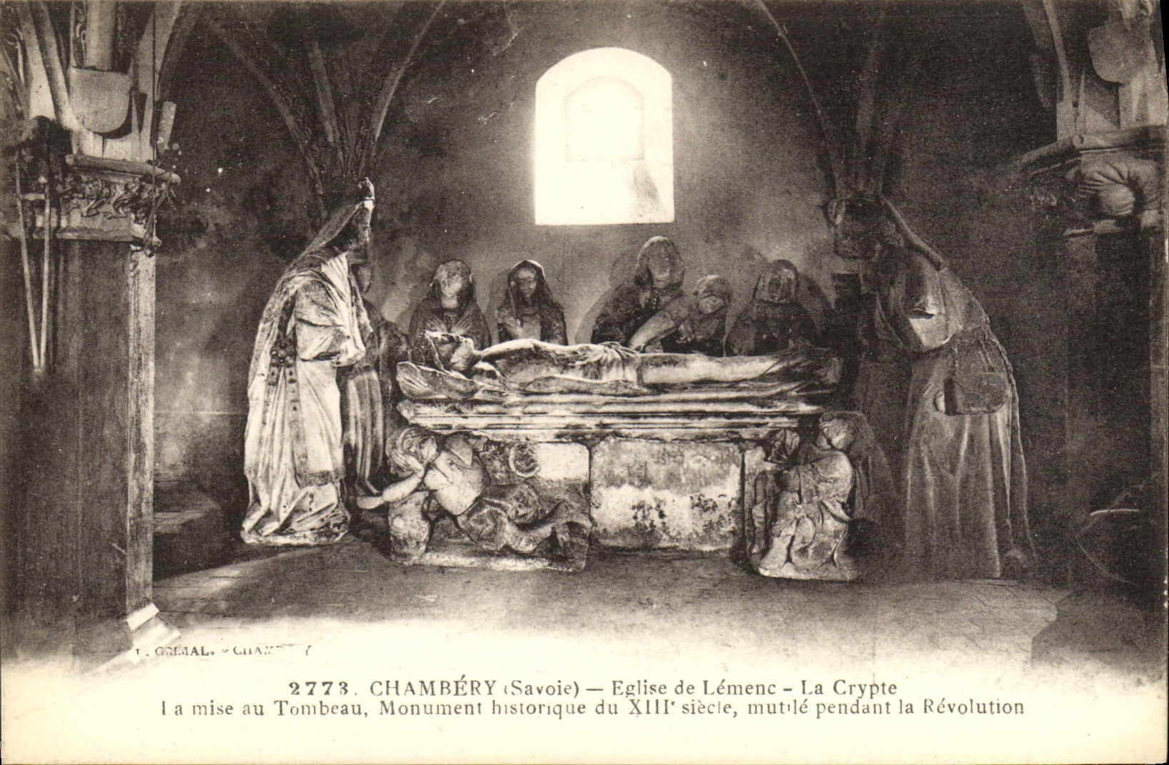 CPA Chambery Eglise de Lemenc La crypte La mise au tombeau