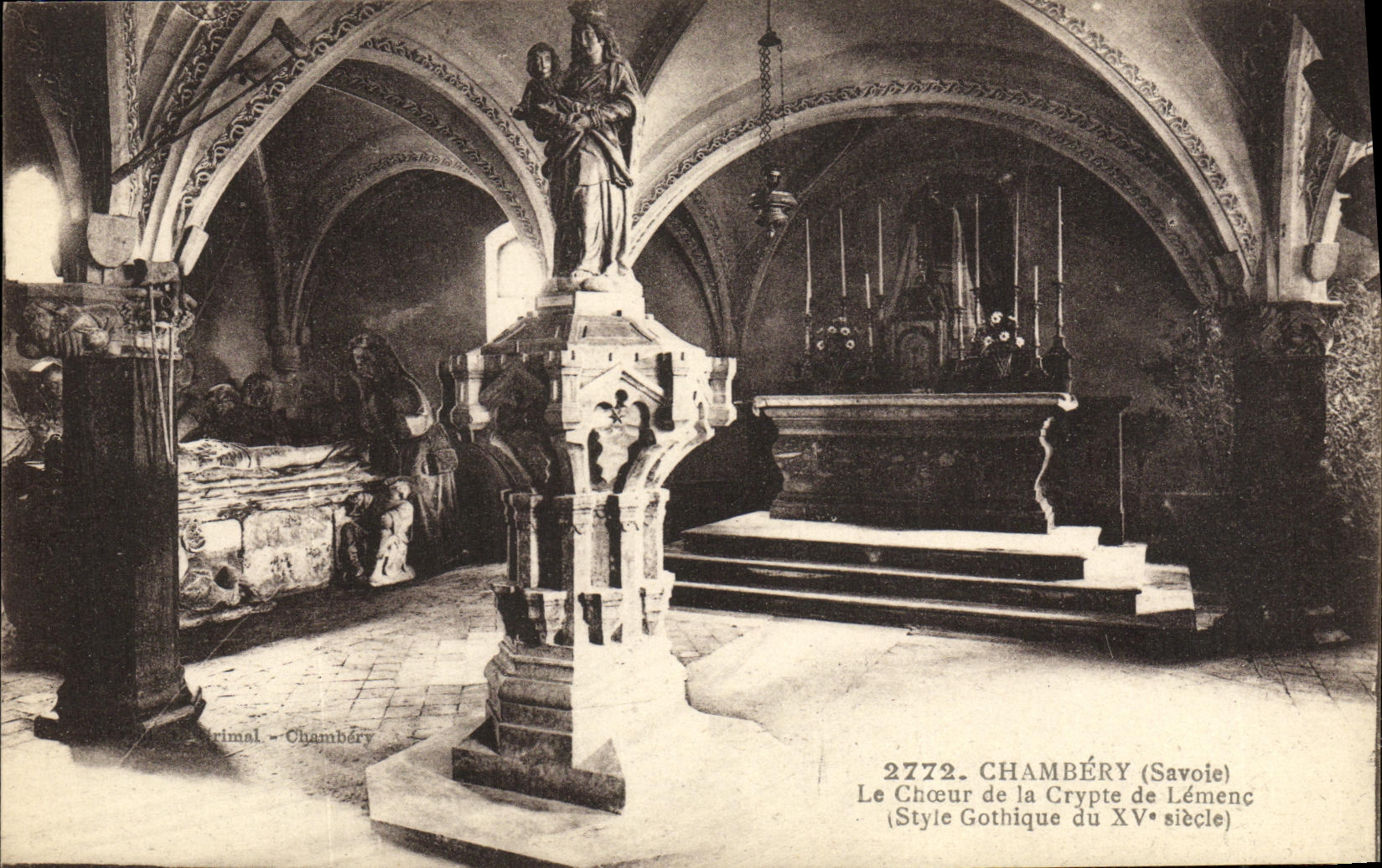 CPA Chambery Le Choeur de la Crypte de Lemenc