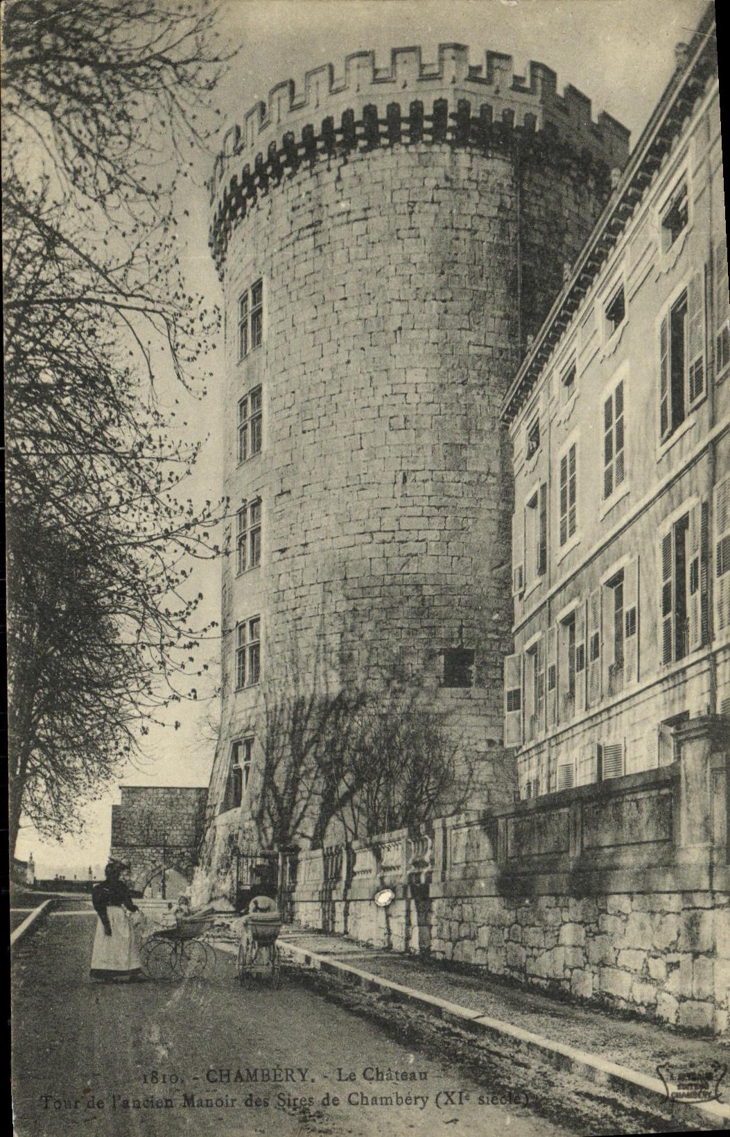CPA Chambery Le Chateau Tour de l ancien manoir des sires de Chambery