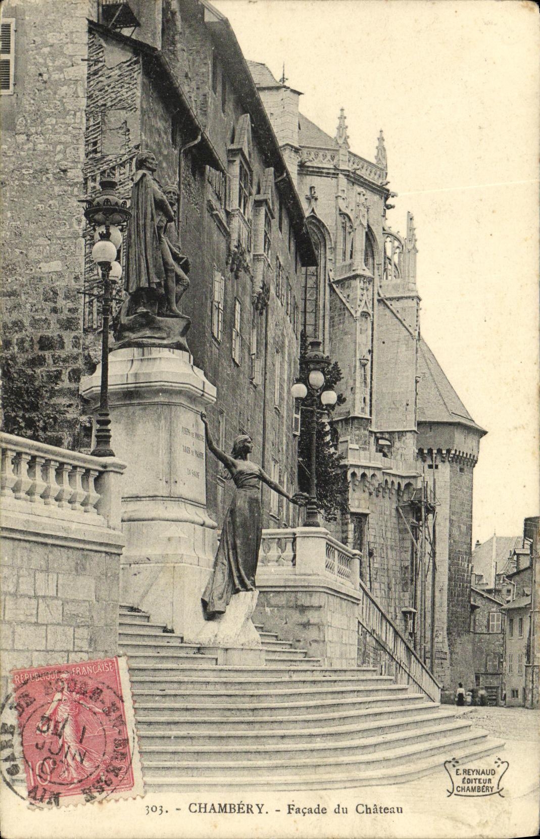 CPA Chambery Facade du Chateau