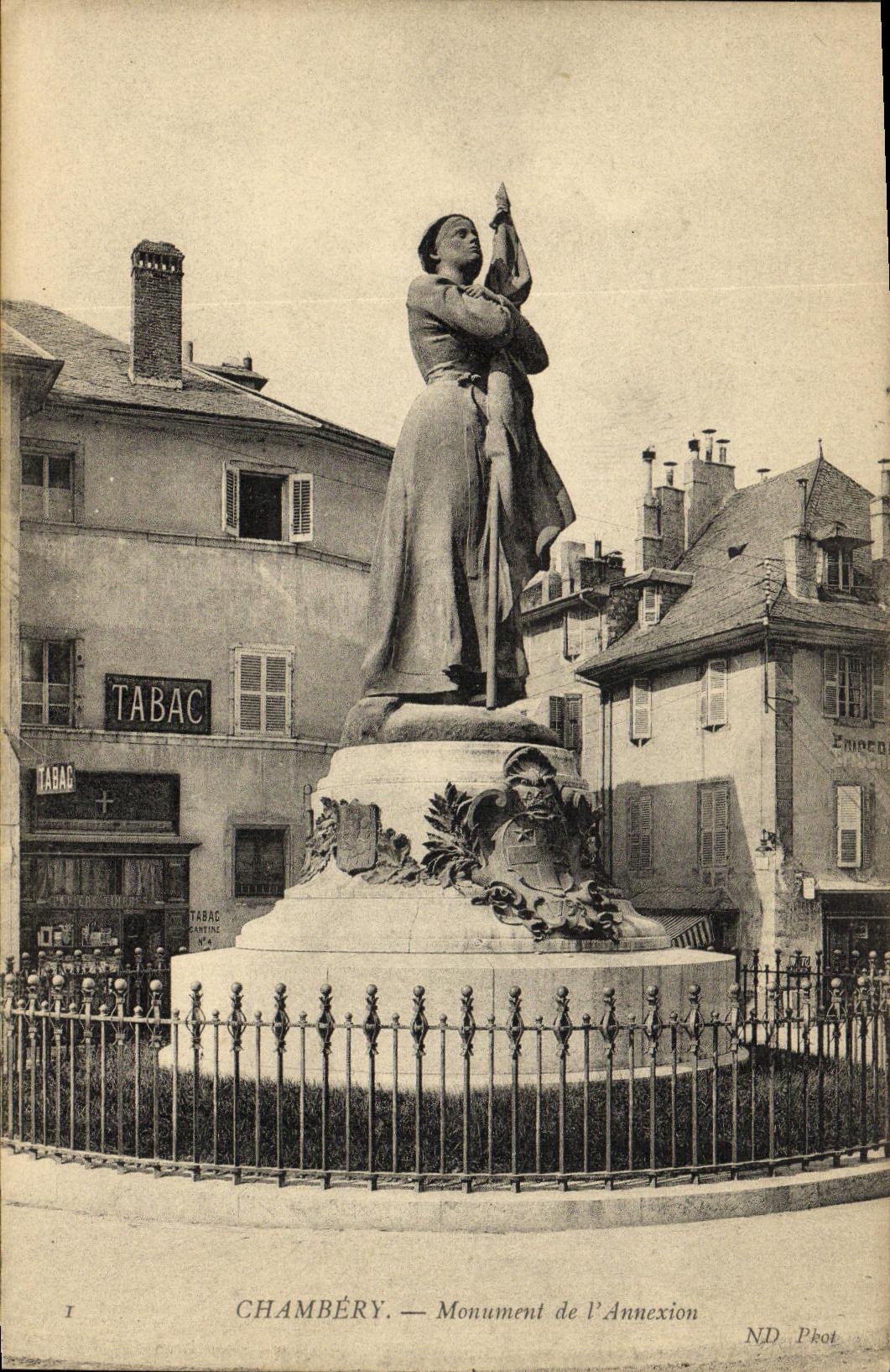 CPA Chambery Monument de L Annexion