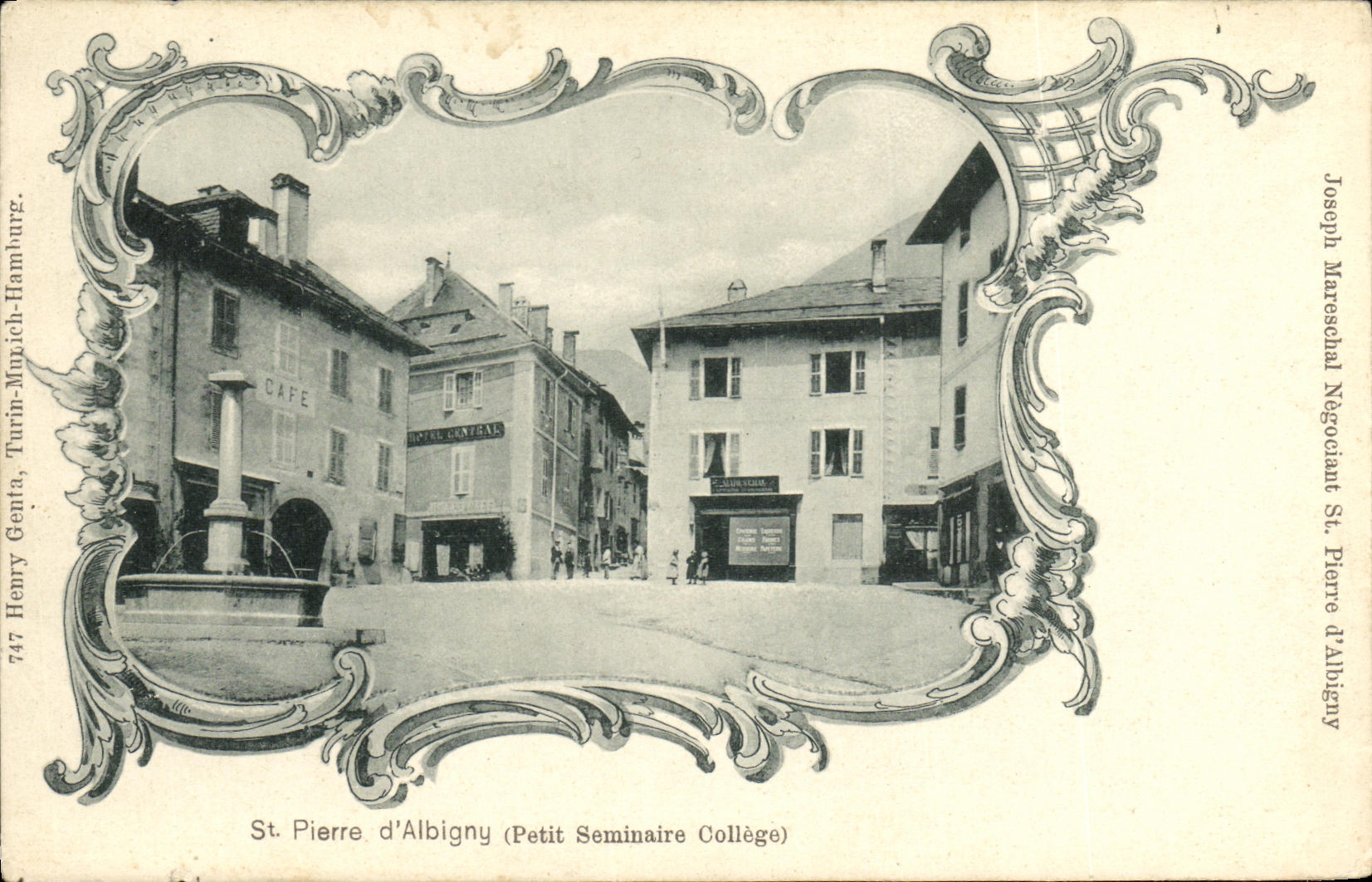 VINTAGE POSTCARD St Pierre D Albigny Small seminar College