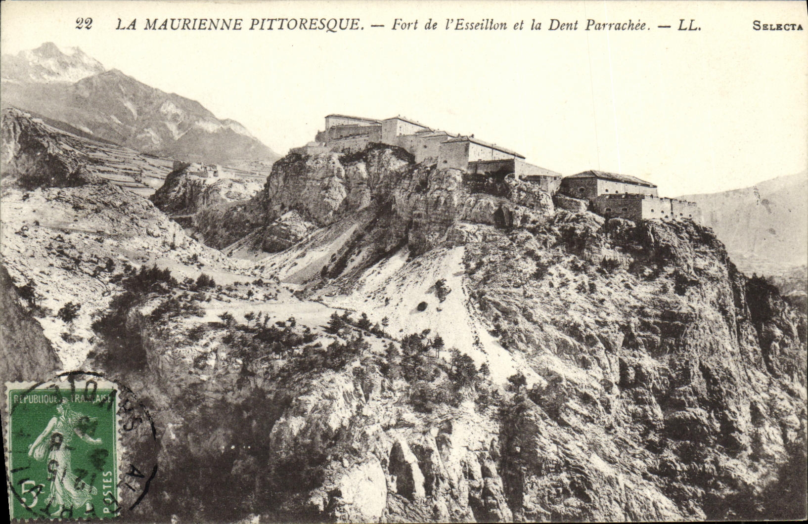 VINTAGE POSTCARD Picturesque Maurienne Extremely of L Esseillon and the Parrachee Tooth