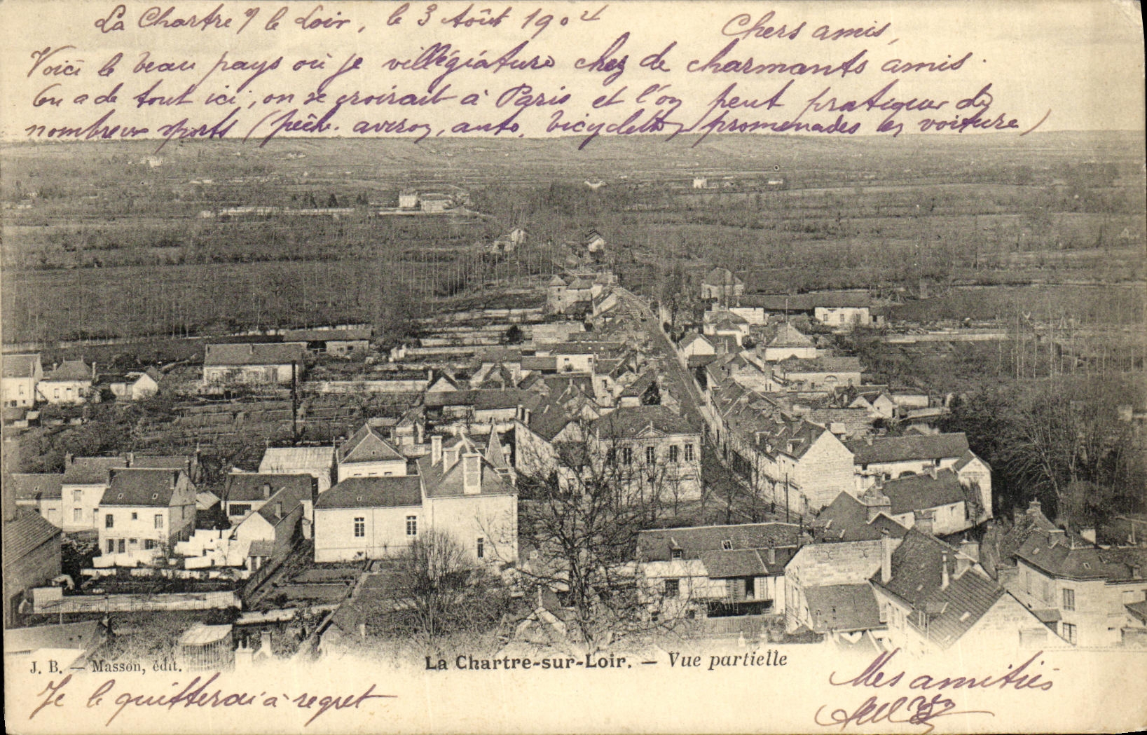VINTAGE POSTCARD Chartre On the Dormouse Seen Partial