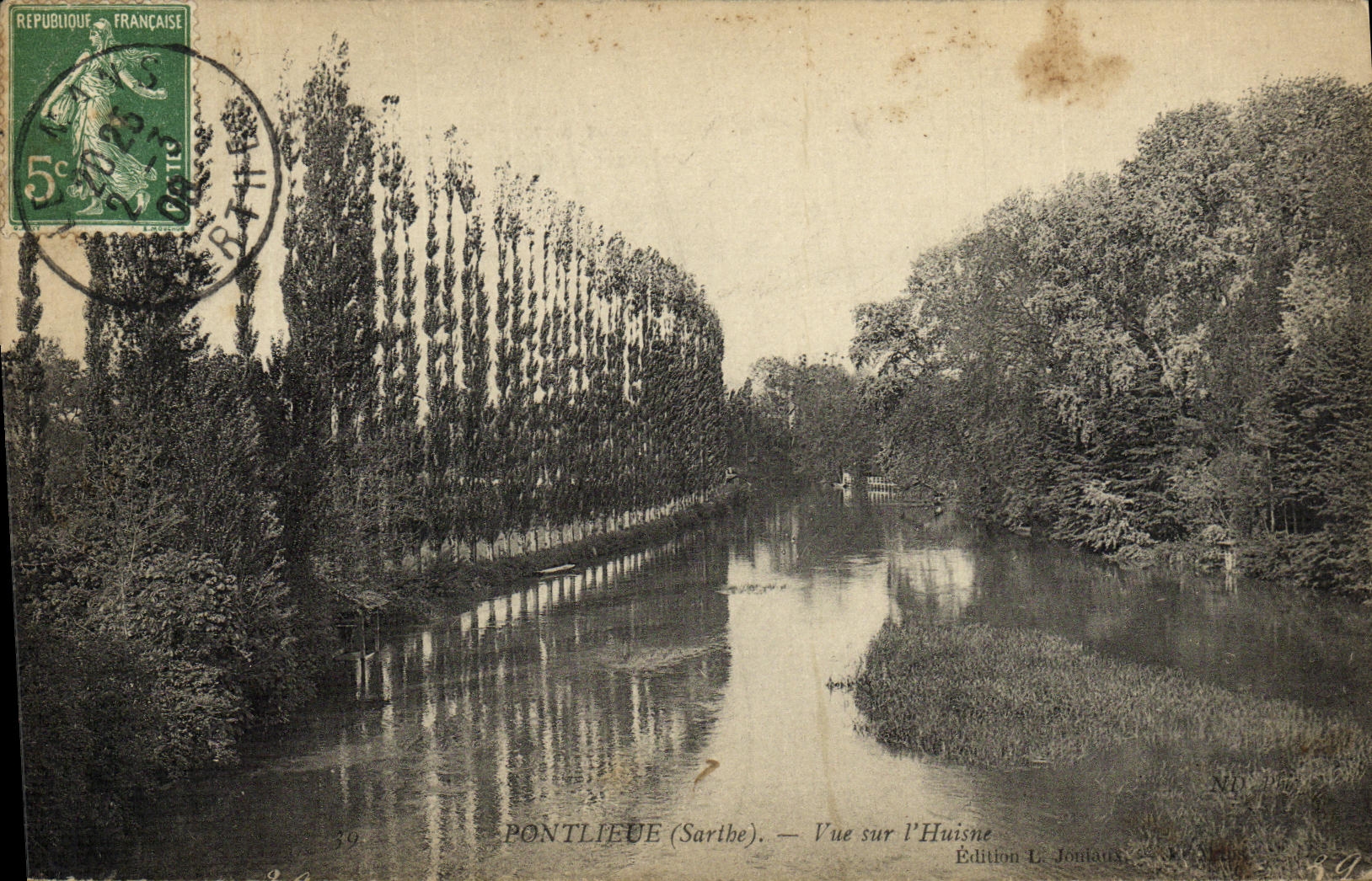 VINTAGE POSTCARD Pontlieue Seen On L Door E