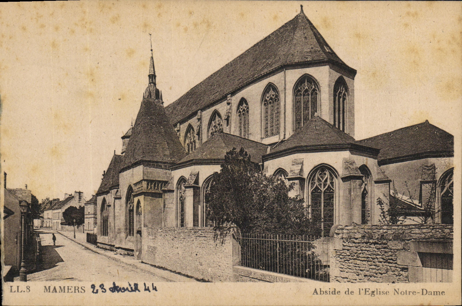 VINTAGE POSTCARD Mamers Apse of L Notre Dame Church