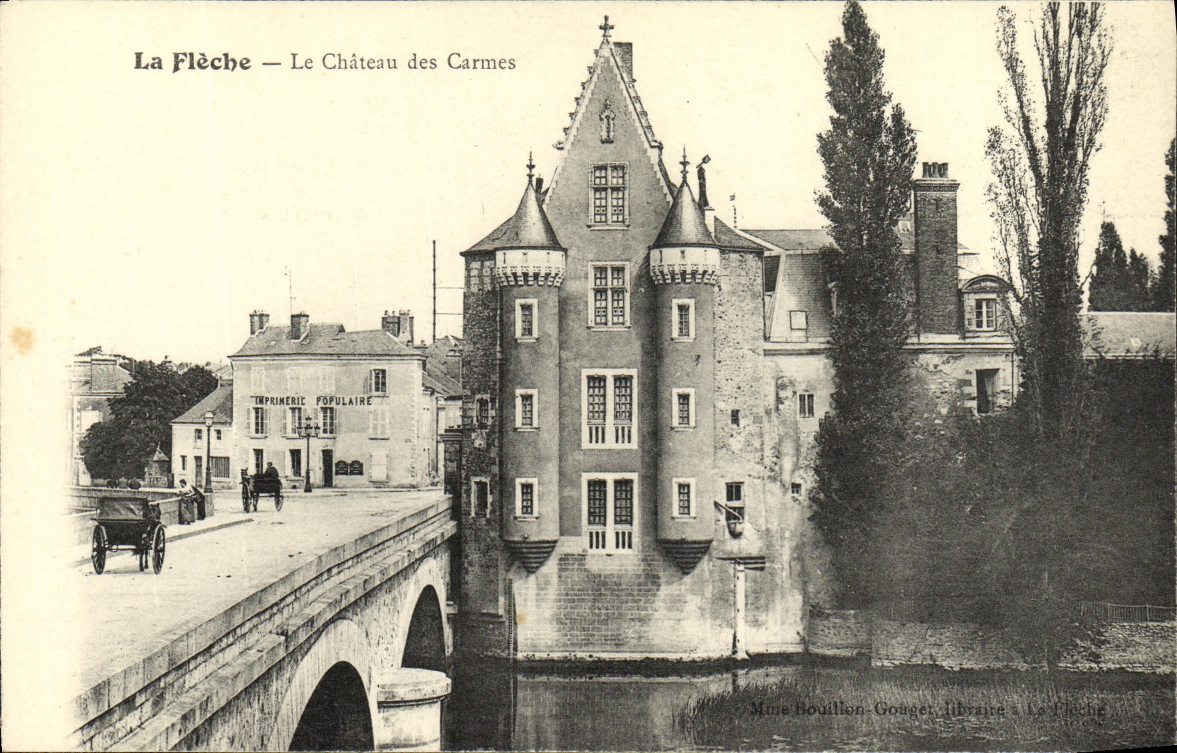VINTAGE POSTCARD the Arrow the Castle of the Carmelite friars