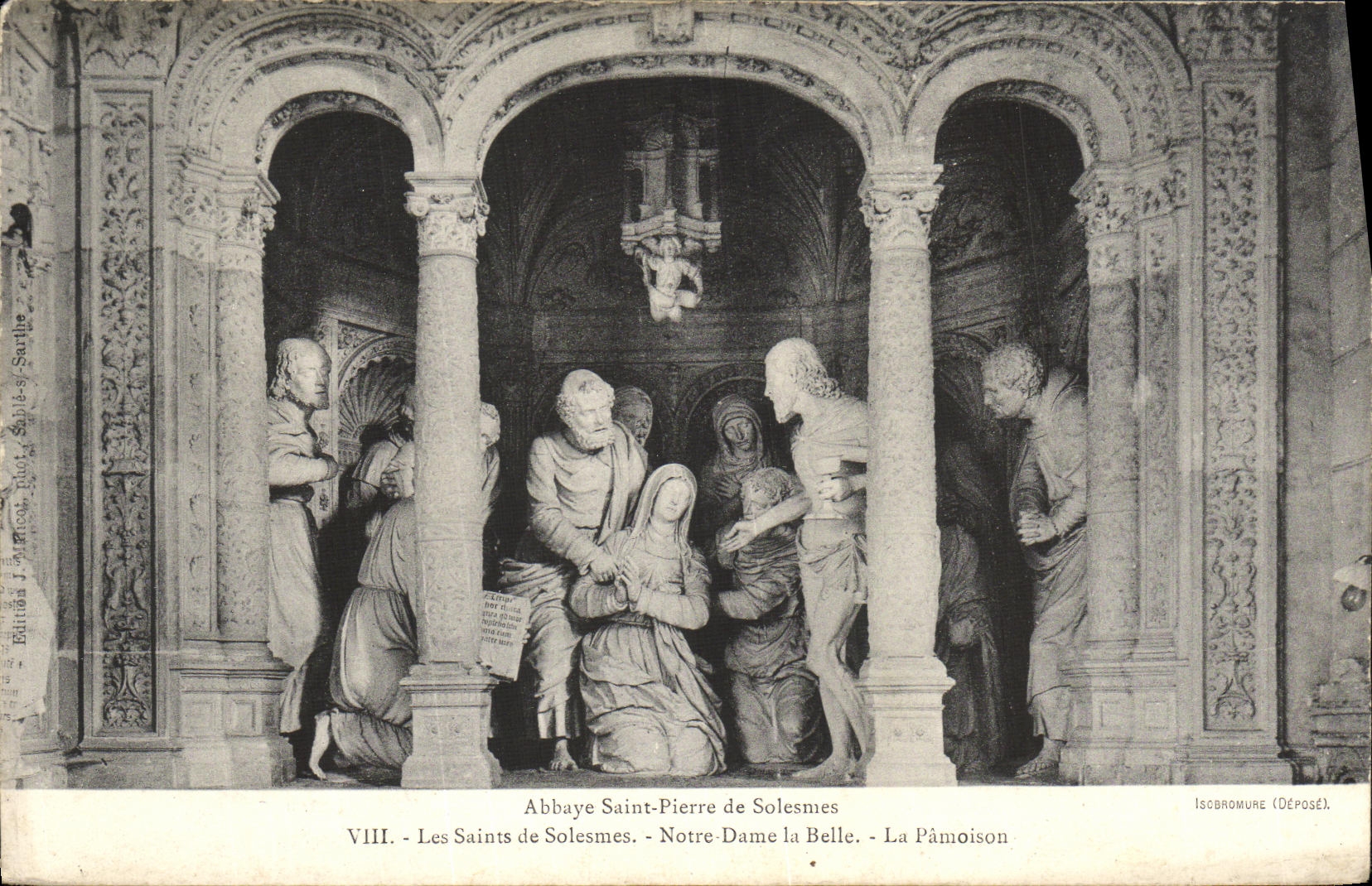 VINTAGE POSTCARD Solesmes the Notre Dame Saints beautiful the pamoison