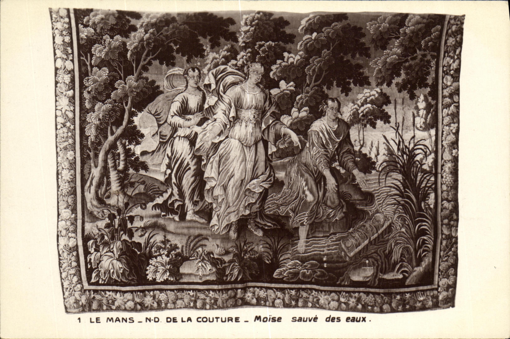 CPA Le Mans ND De La Couture Moise sauve des eaux