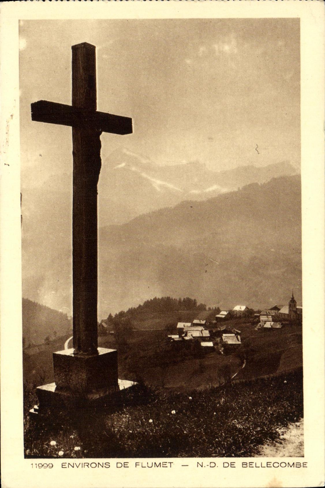 VINTAGE POSTCARD Surroundings De Flumet ND De Bellecombe