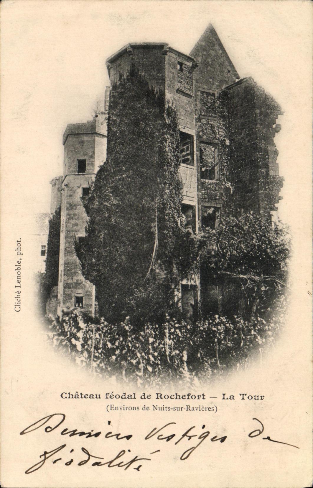 CPA Chateau Feodal de Rochefort La Tour Environs de Nuits sur Ravieres