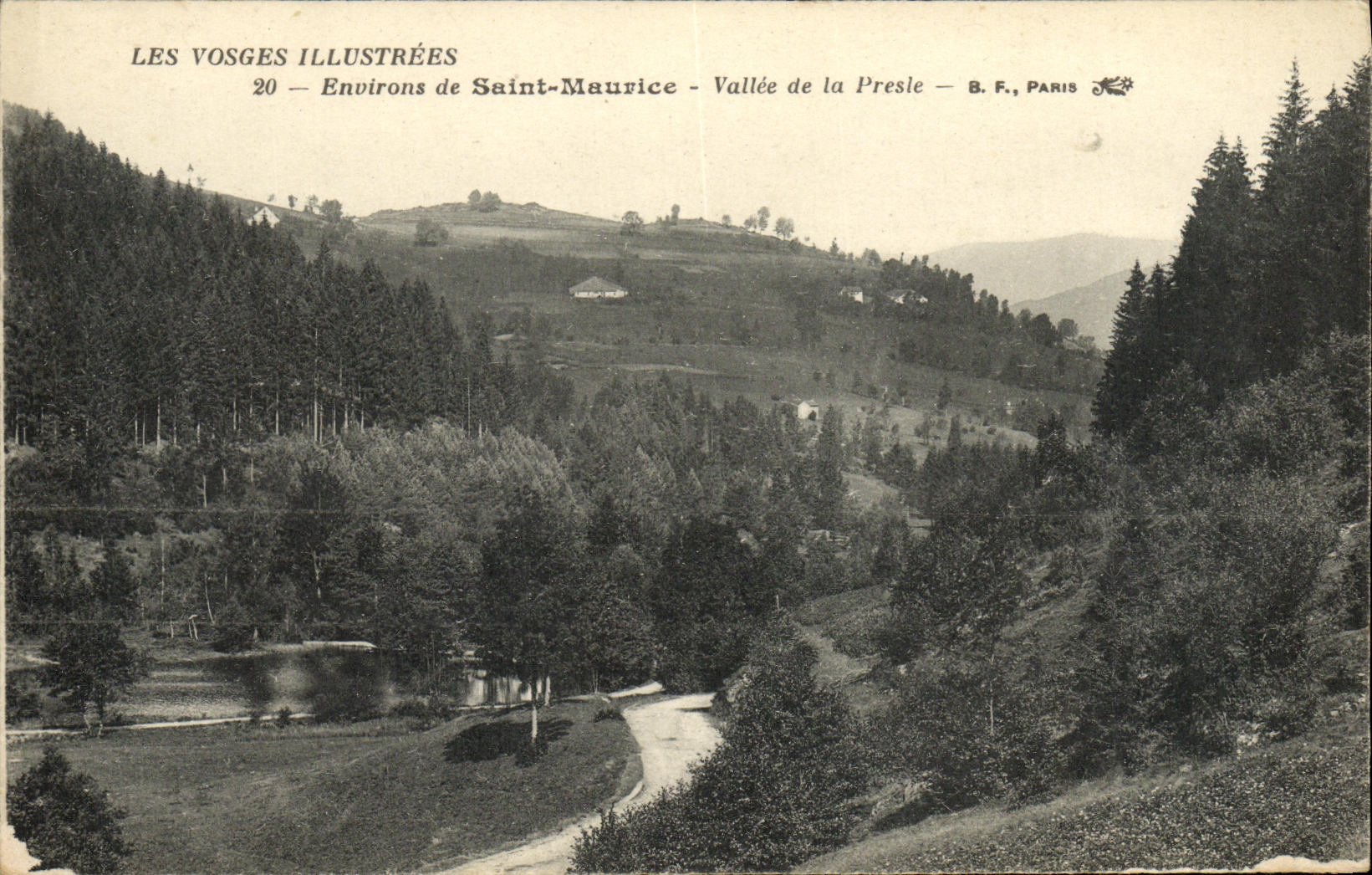 VINTAGE POSTCARD Surroundings of Saint Maurice Valley of Presle