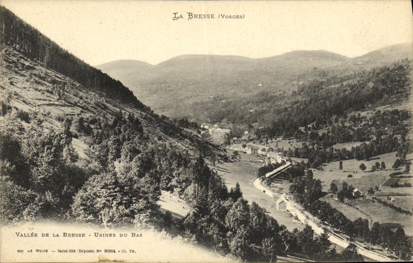 VINTAGE POSTCARD the Bresse Valley of the Bresse Factories of Bottom